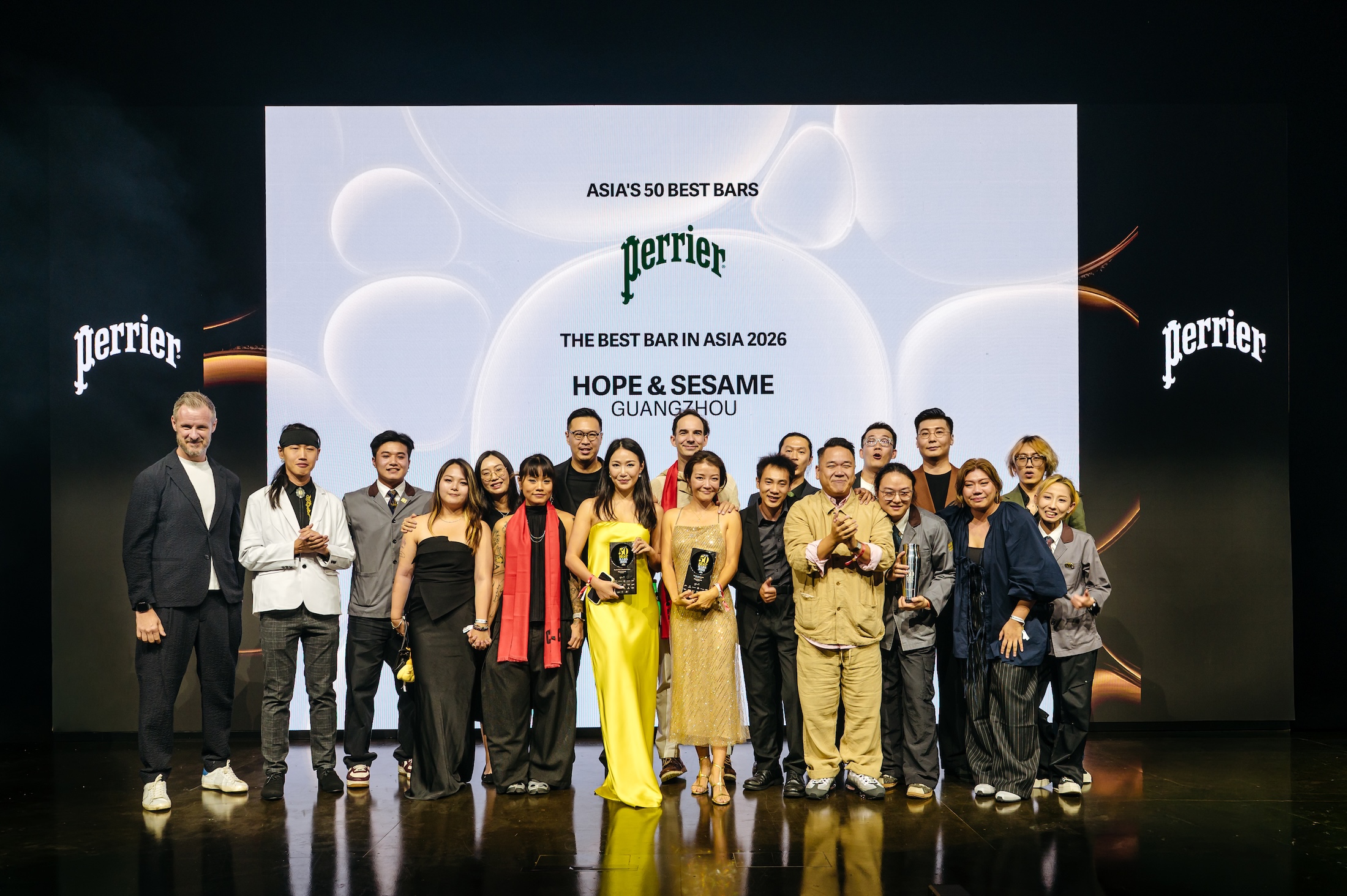 2026「Asia's 50 Best Bars 亞洲50最佳酒吧」榜單揭曉，廣州「Hope & Sesame 庙前冰室」首度登上亞洲第一。（Asia's 50 Best Bars提供）