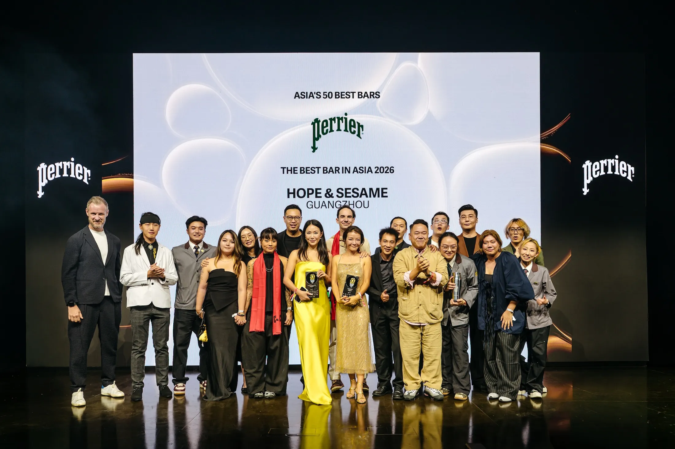 2026「Asia's 50 Best Bars 亞洲50最佳酒吧」榜單揭曉，廣州「Hope & Sesame 庙前冰室」首度登上亞洲第一。（Asia's 50 Best Bars提供）