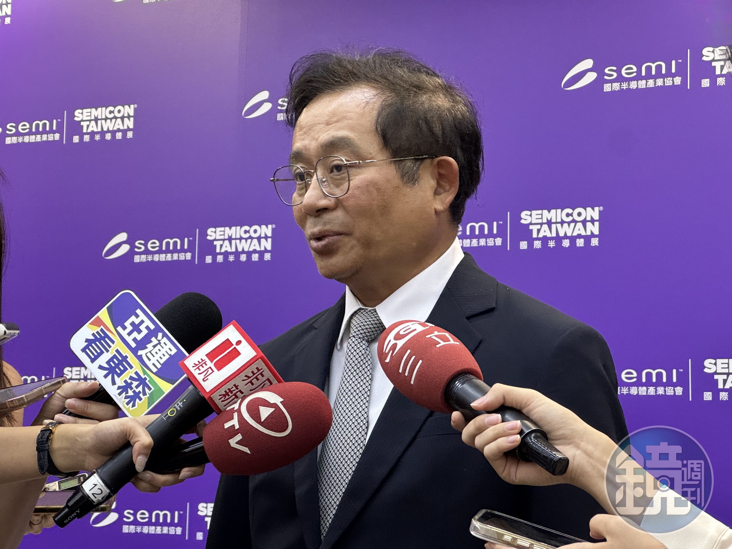 信驊董事長林鴻明4日出席SEMICON「科技大師論壇」。