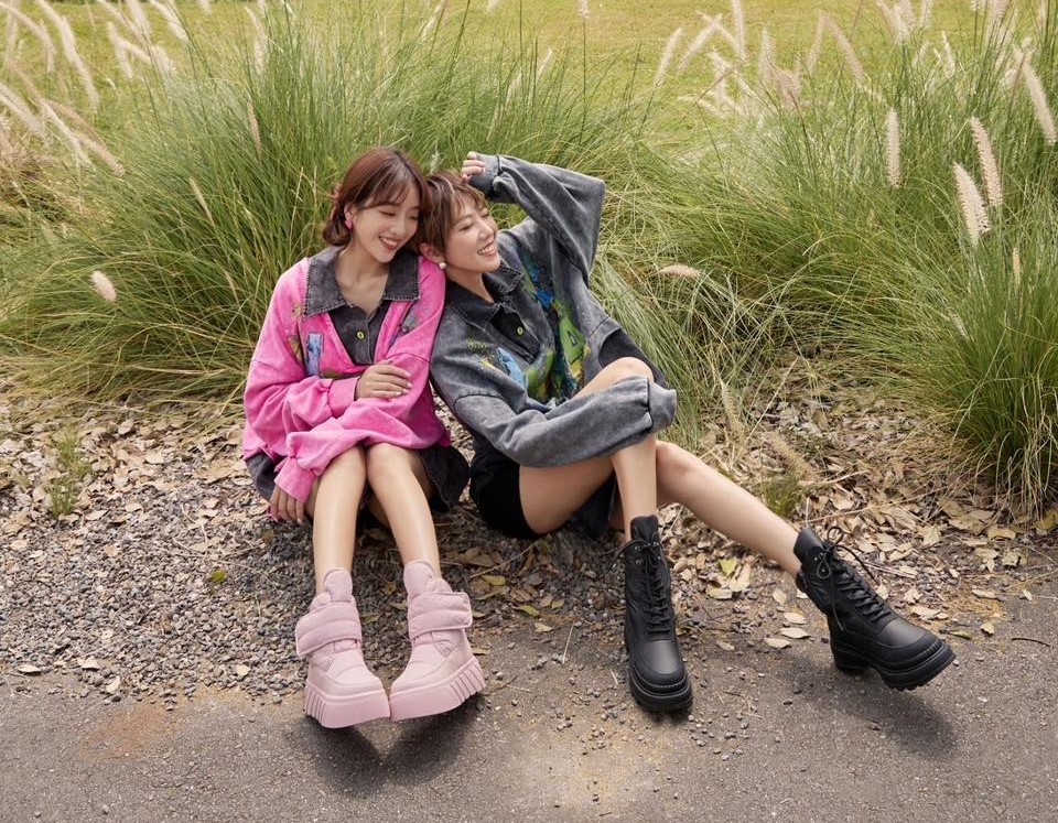貝童彤（左）與大牙（右）是《我愛黑澀會》時期就結識的好友。（翻攝貝童彤臉書）