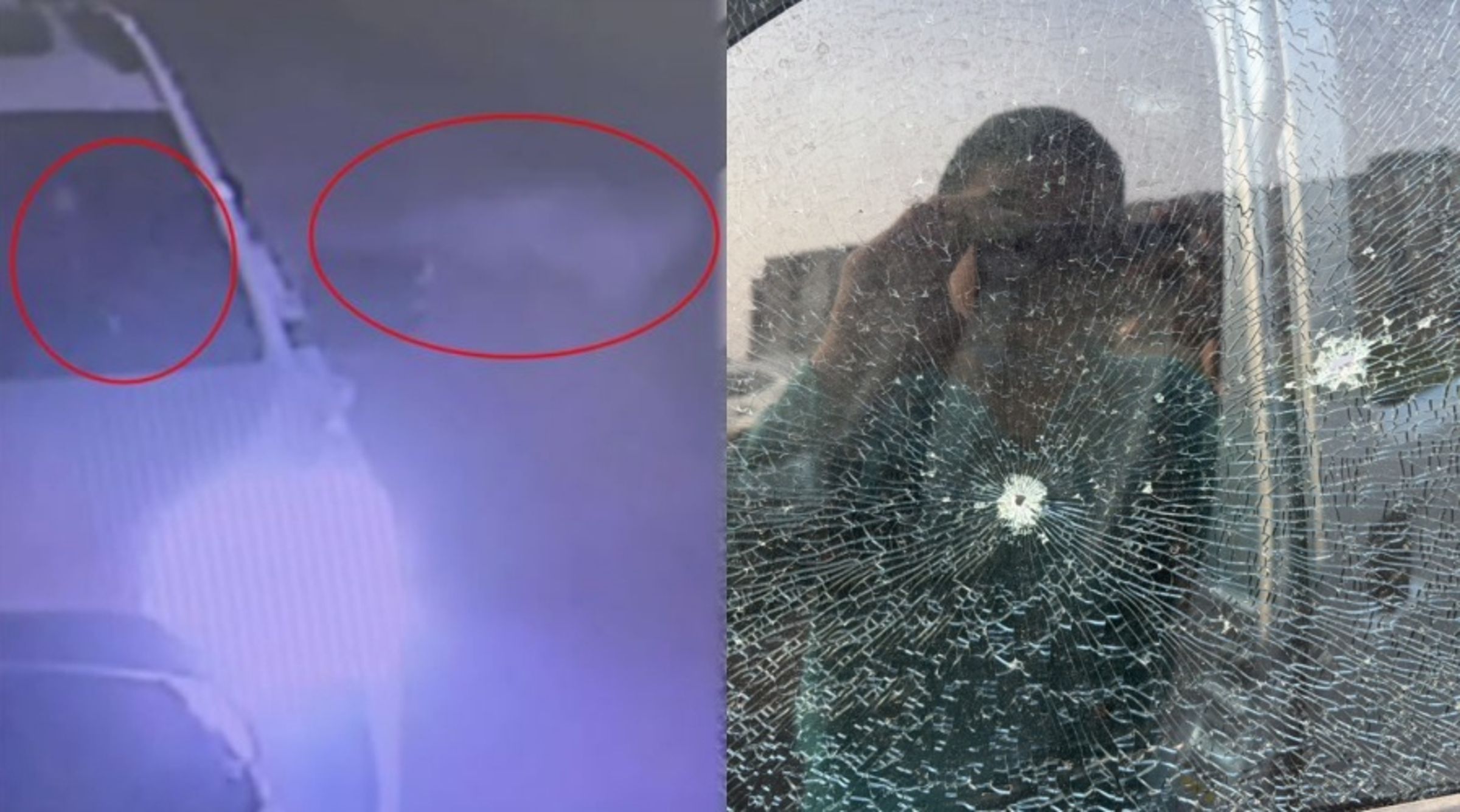 高雄鳳山區一名男子疑似「太無聊」，拿空氣槍亂射停車場車輛，造成多輛車窗碎裂，警方火速逮人。（翻攝畫面）