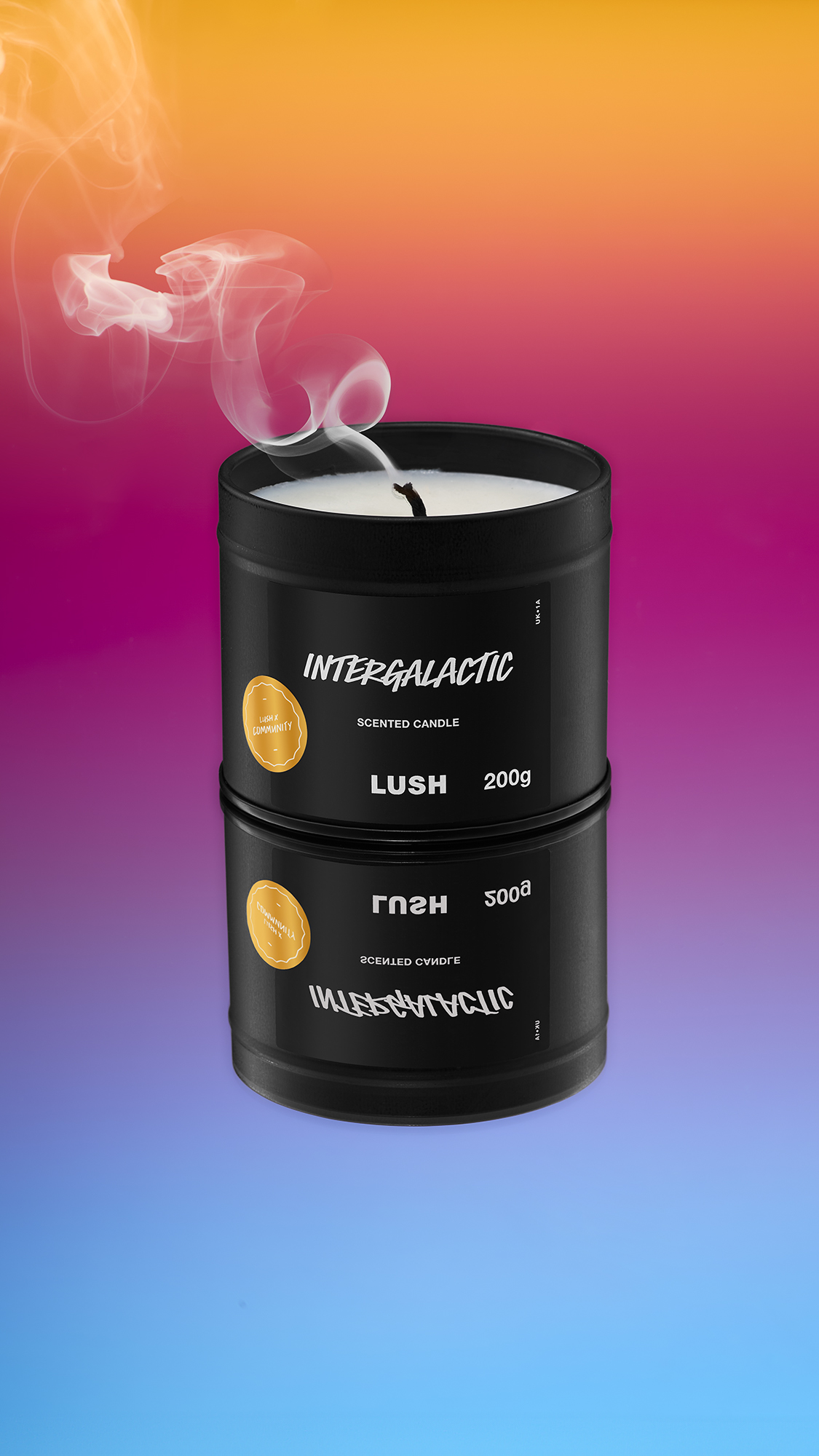 LUSH璀璨星河香氛蠟燭。NT$750（嵐舒提供）