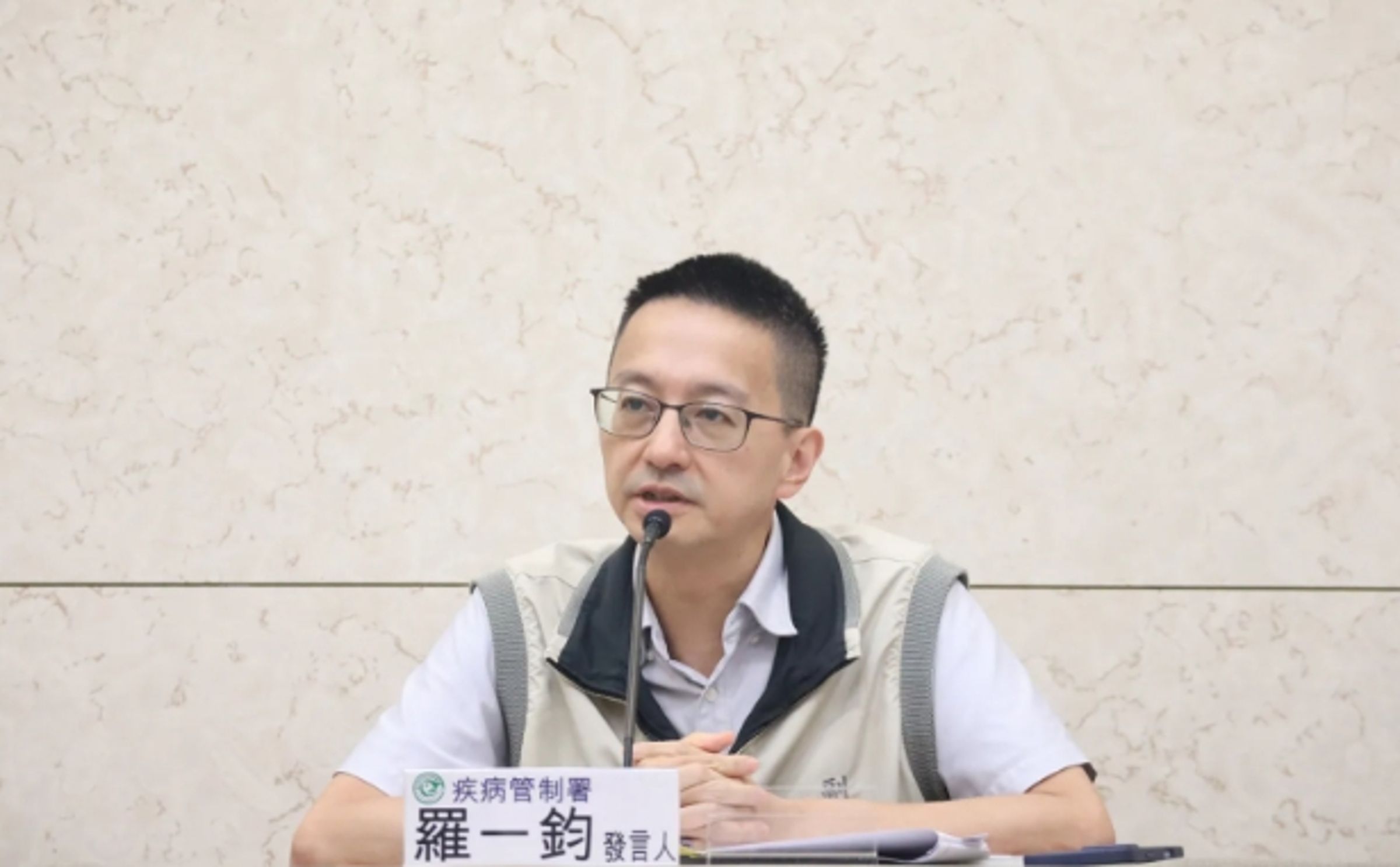 疾管署說明近期國內腸病毒病例。(疾管署提供)