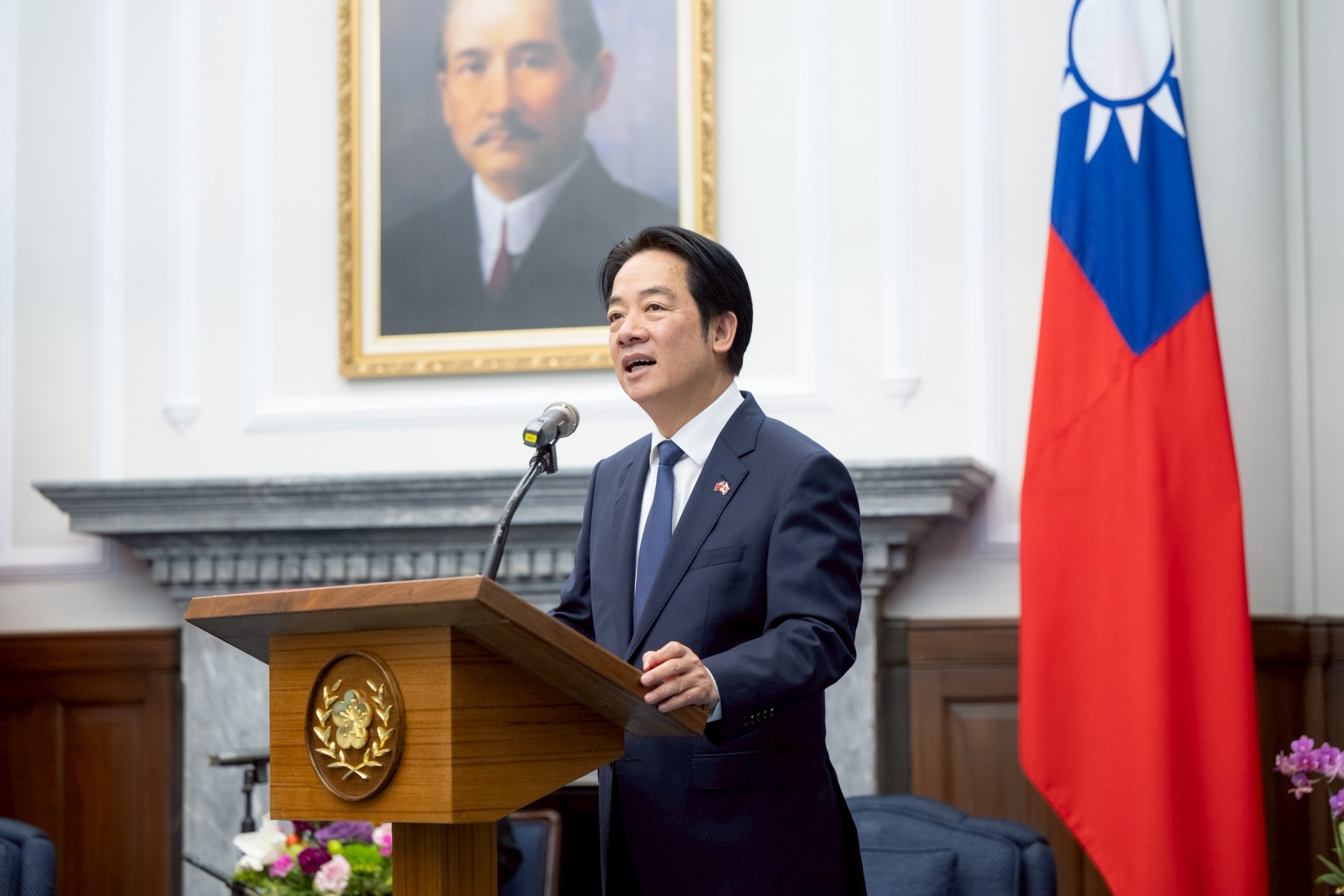 外媒爆賴清德有意出席宏都拉斯總統當選人的就職典禮,總統府對此做出回應。(總統府提供)