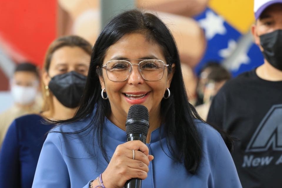 委內瑞拉代理總統羅德里格斯。（翻攝自Delcy Rodríguez 臉書）