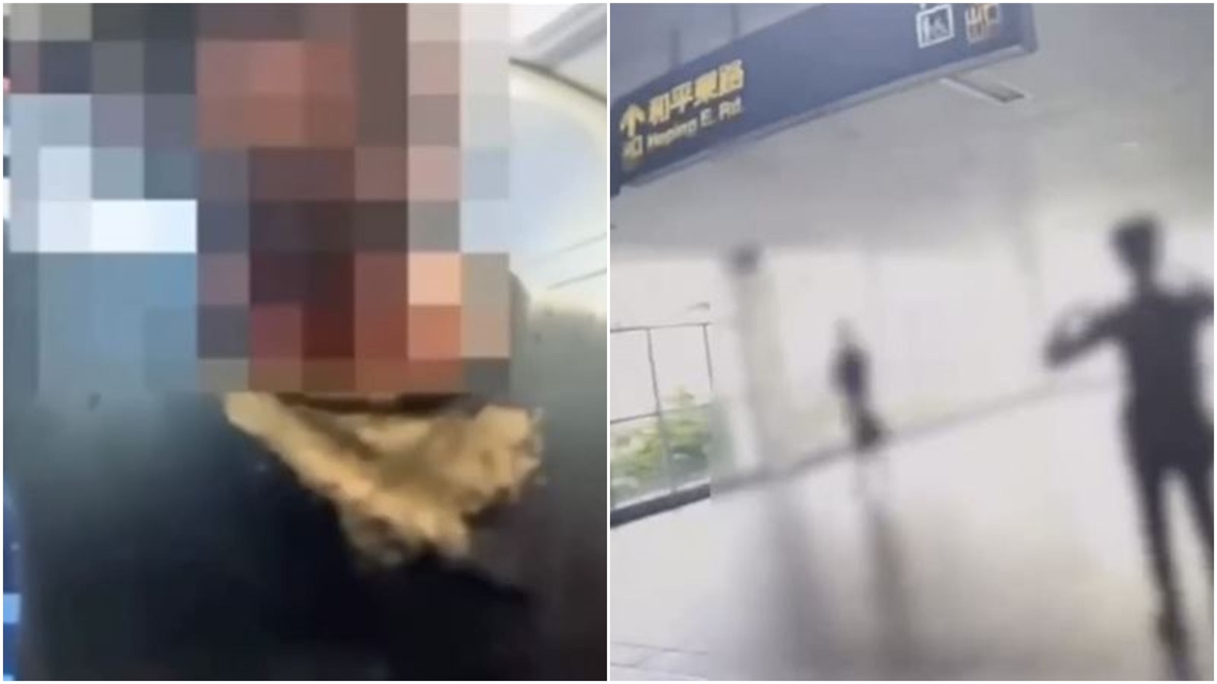 1名戴著鴨舌帽的中年男子不明原因在北捷尖峰時段引起爭議，除了大聲咆哮，還嚼食檳榔。（翻攝畫面）