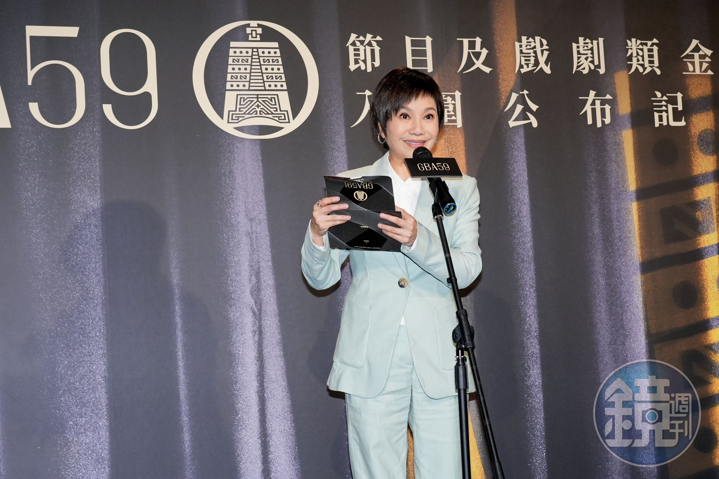 唐美雲今天在59屆金鐘獎以特別獎主委之姿宣布得主。