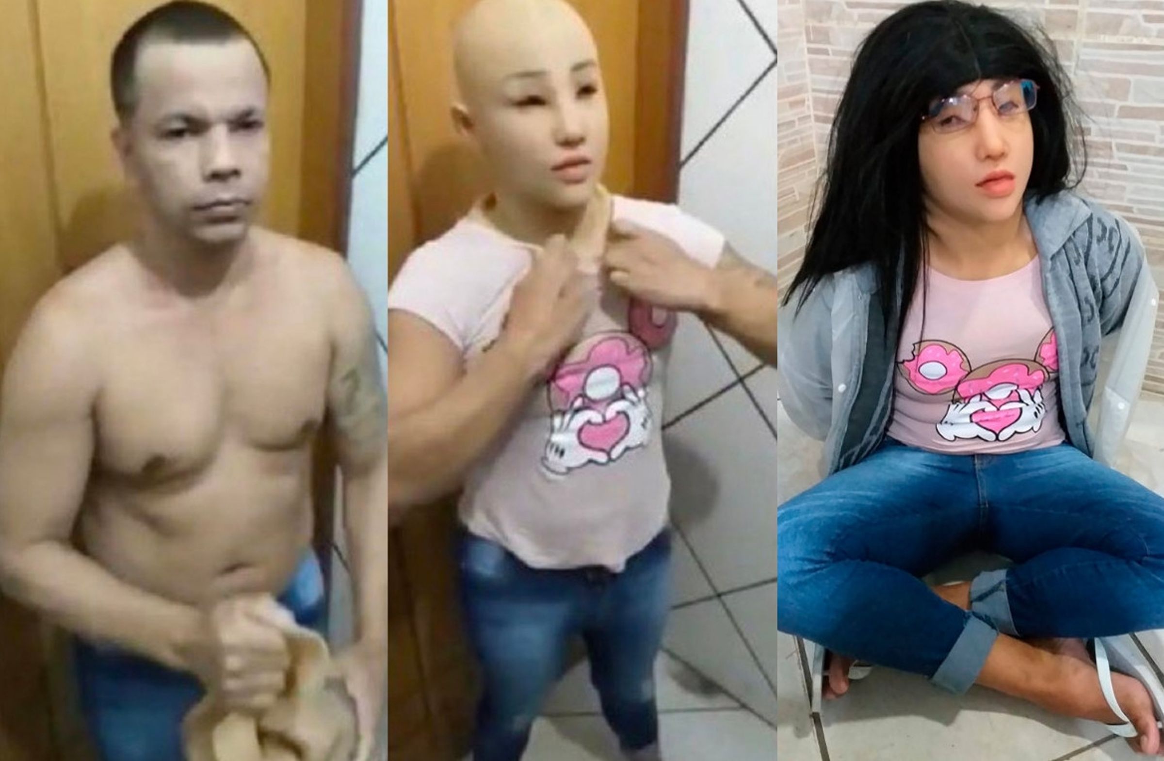 毒梟席爾瓦喬裝成女生企圖越獄,沒想到被獄警識破,當場被抓。(翻攝X@timecaptales)