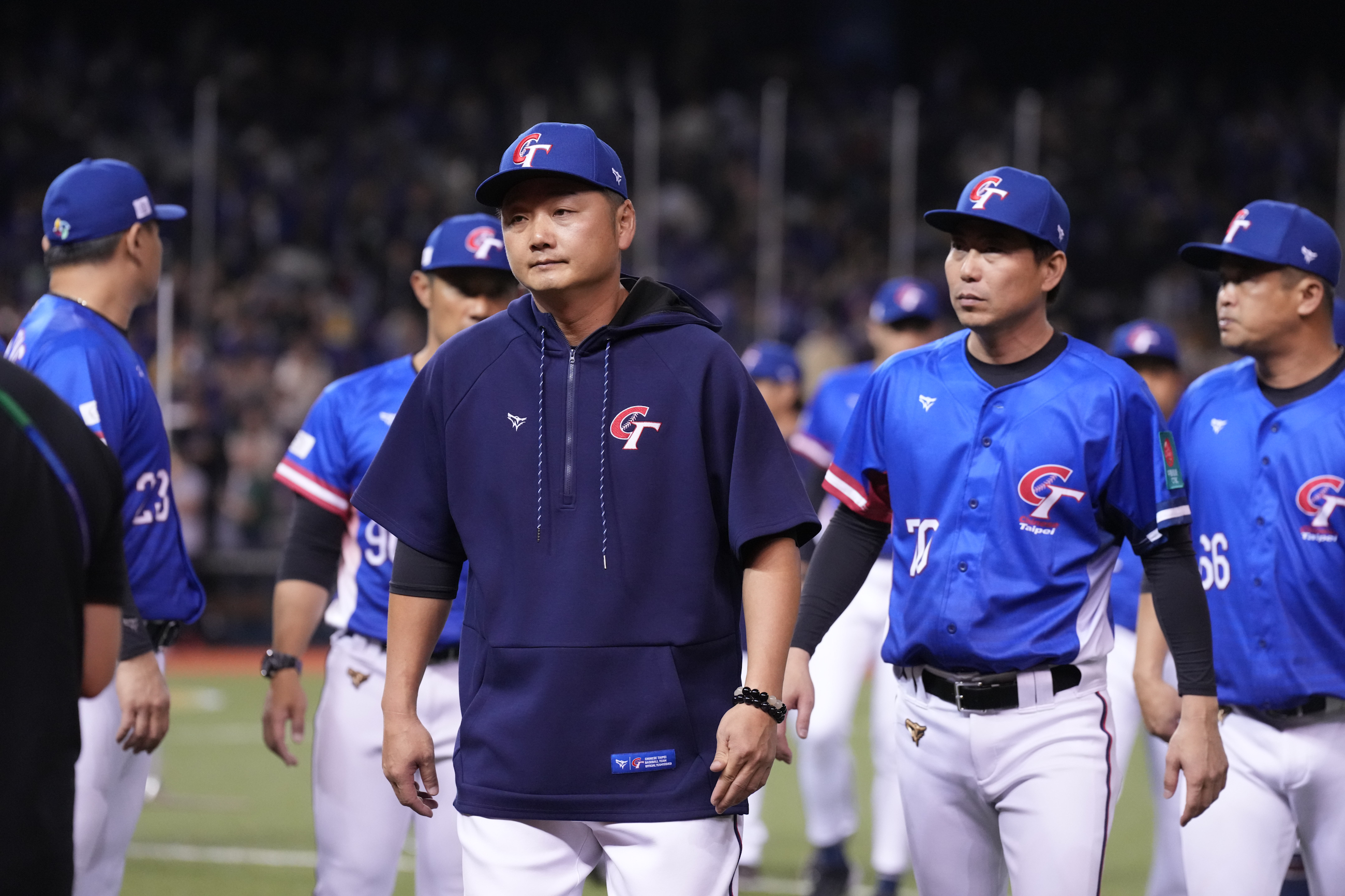 對於確定要打附加賽，台灣隊總教練曾豪駒直言「想辦法贏球，不用想太多。」（中華棒協提供）