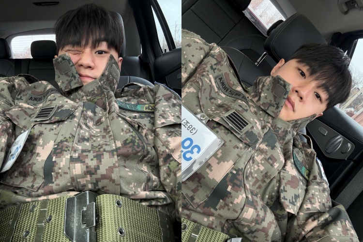 南韓軍人分享自拍照意外吸引大量台灣網友留言，短時間觀看突破250萬。（翻攝自Threads/juun_woo_00）