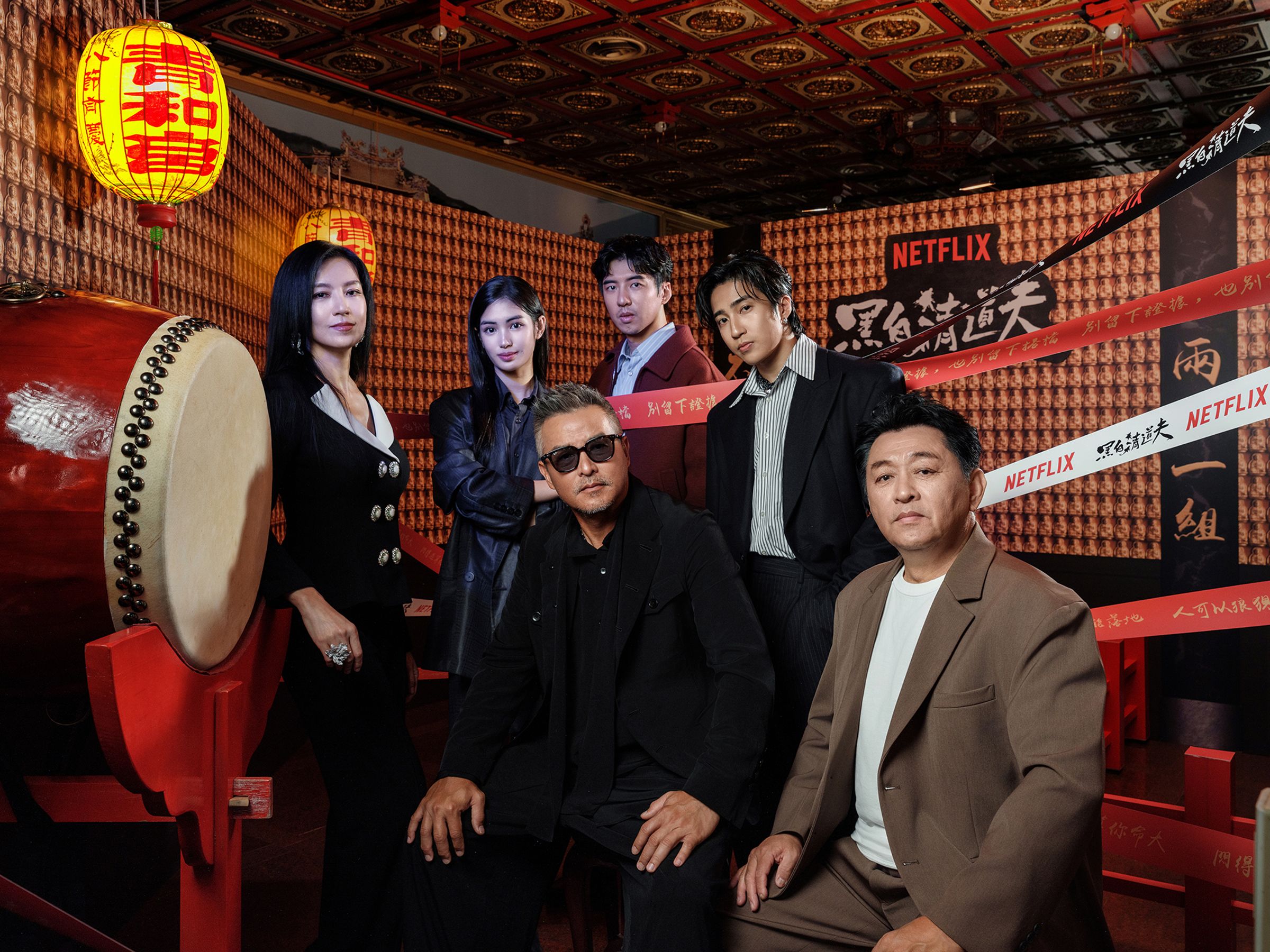 《黑白清道夫》集結李銘順、婁峻碩、雷嘉汭、庹宗華、林熙蕾、傅孟柏等跨世代演員，上線後掀起觀眾熱議。Netflix提供