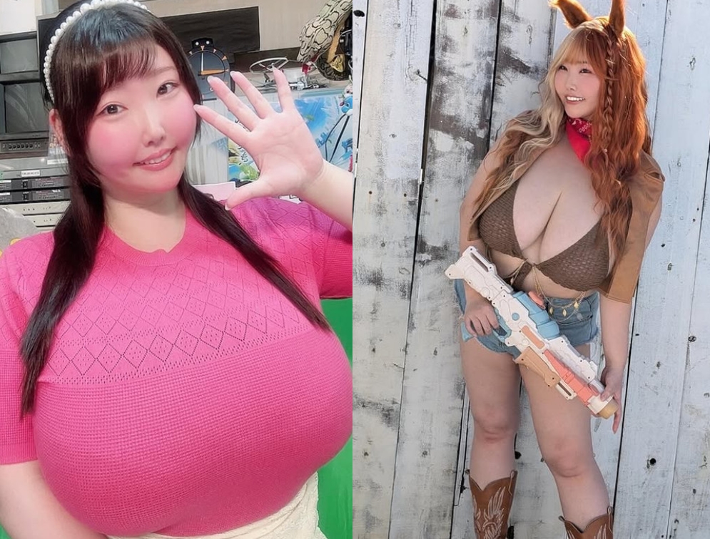 寫真女星Momo從小就胸部發育驚人，超出同齡人的尺寸。（翻攝IG@momose_momo_0715）