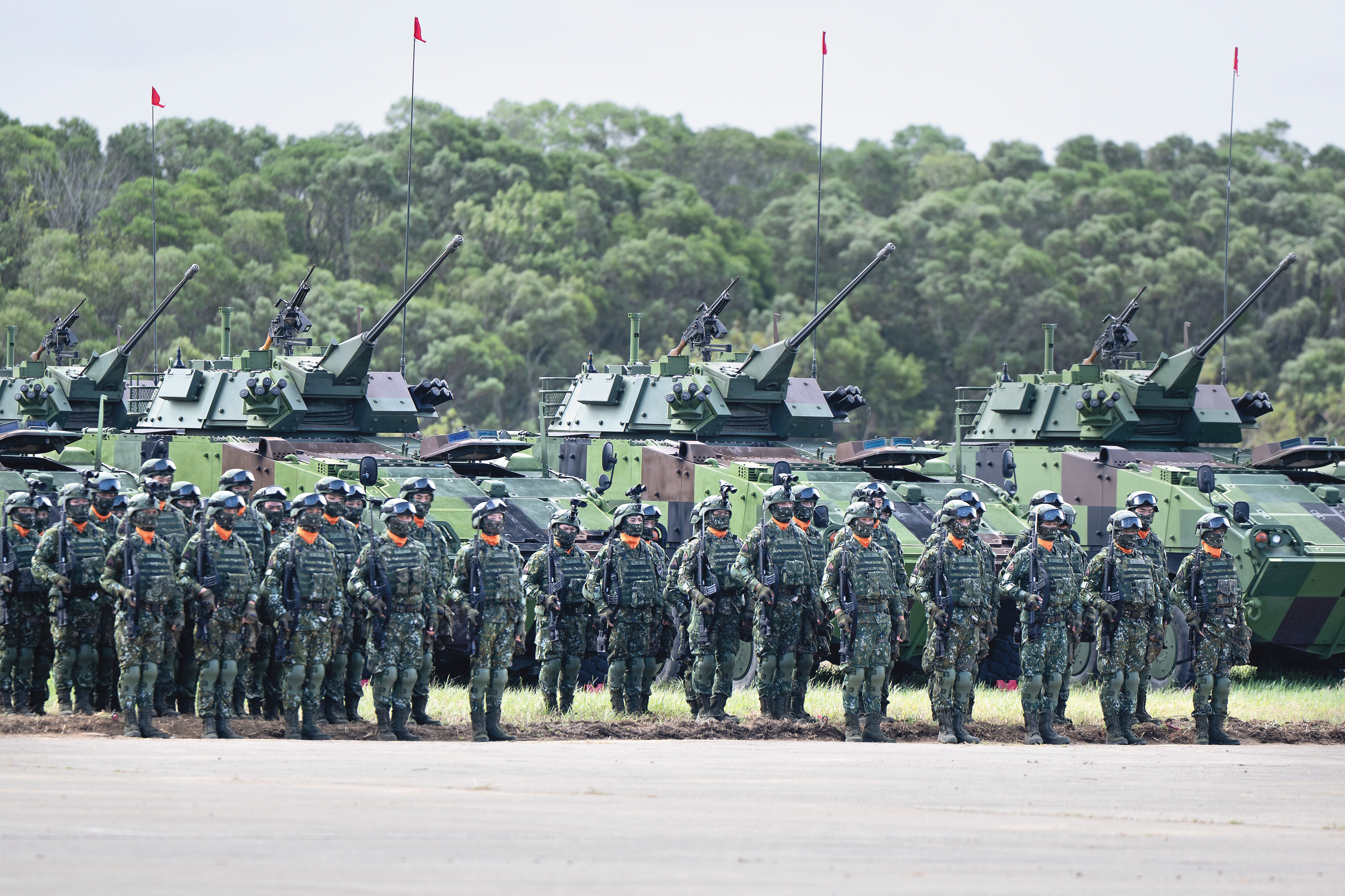 鄭麗文會晤AIT處長谷立言，對外未提軍售議題。圖為陸軍M1A2T戰車上月底成軍，是台灣國防重要里程碑。（翻攝總統府flickr）