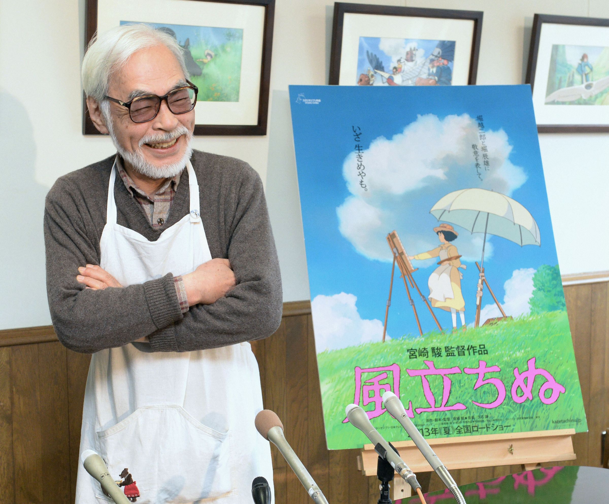 宮﨑駿2013年推出電影《風起》後宣布不再製作長片。（東方IC）