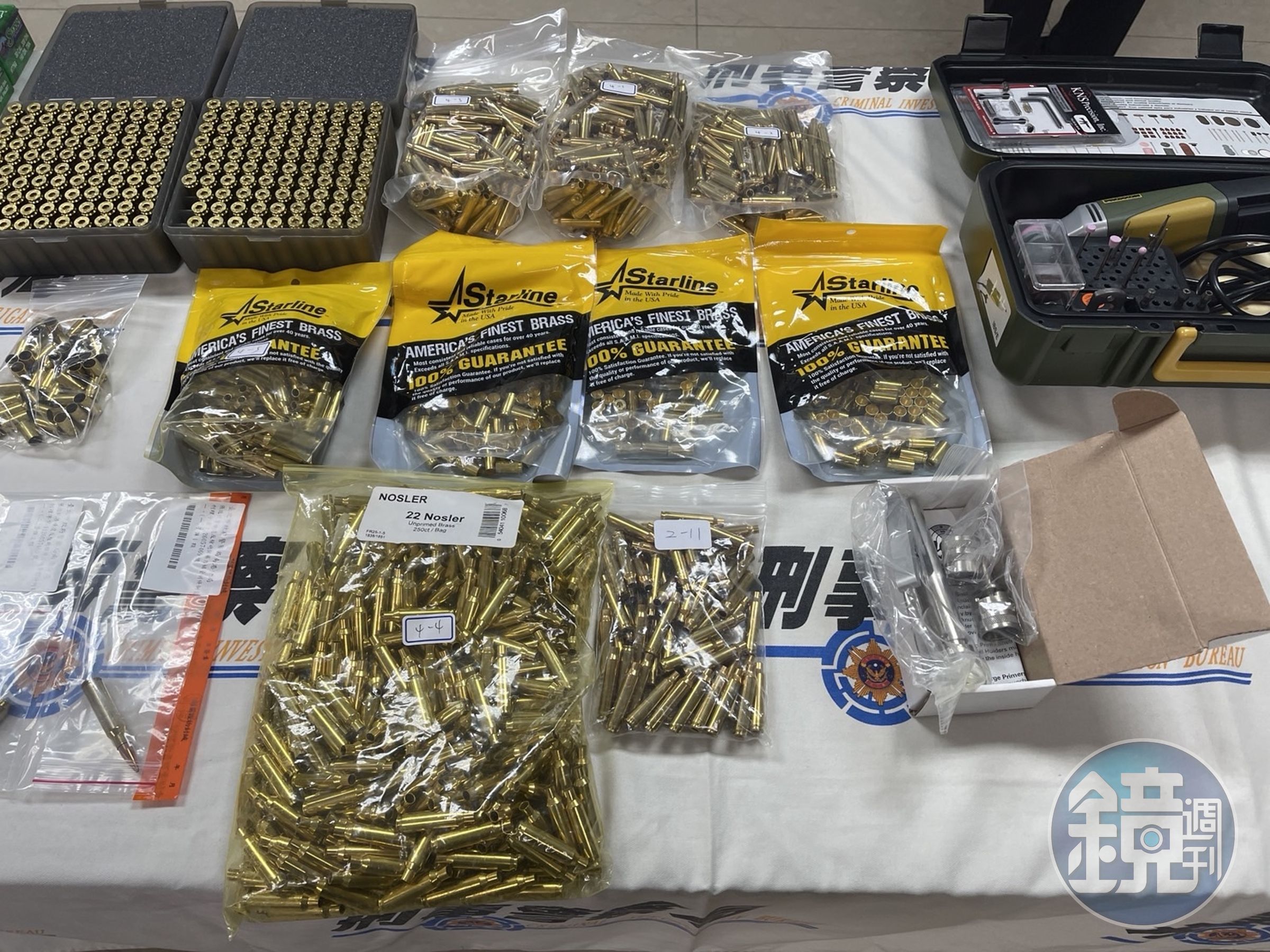 張嫌由美國進口的制式槍管等主要零組件。