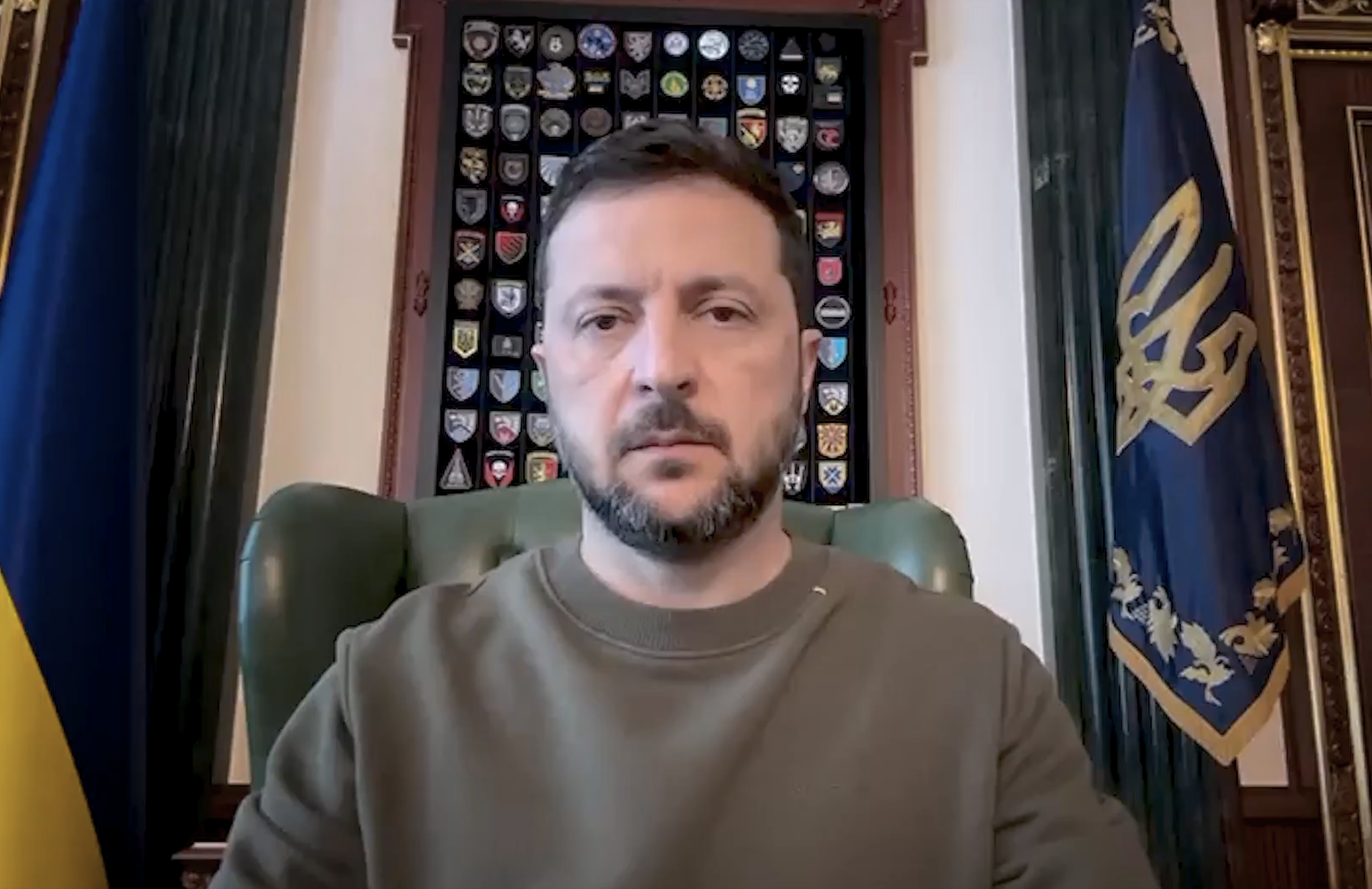 澤倫斯基強調,烏克蘭人不會把自己的土地交給佔領者。(翻攝X@ZelenskyyUa)