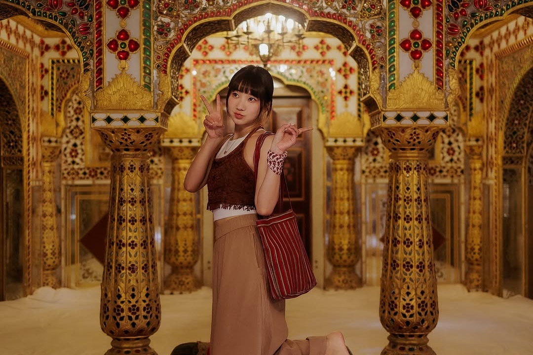 愛莉莎莎今日在IG發限動報平安，表示不擔心在泰國買的房子被震垮。（翻攝自愛莉莎莎IG）