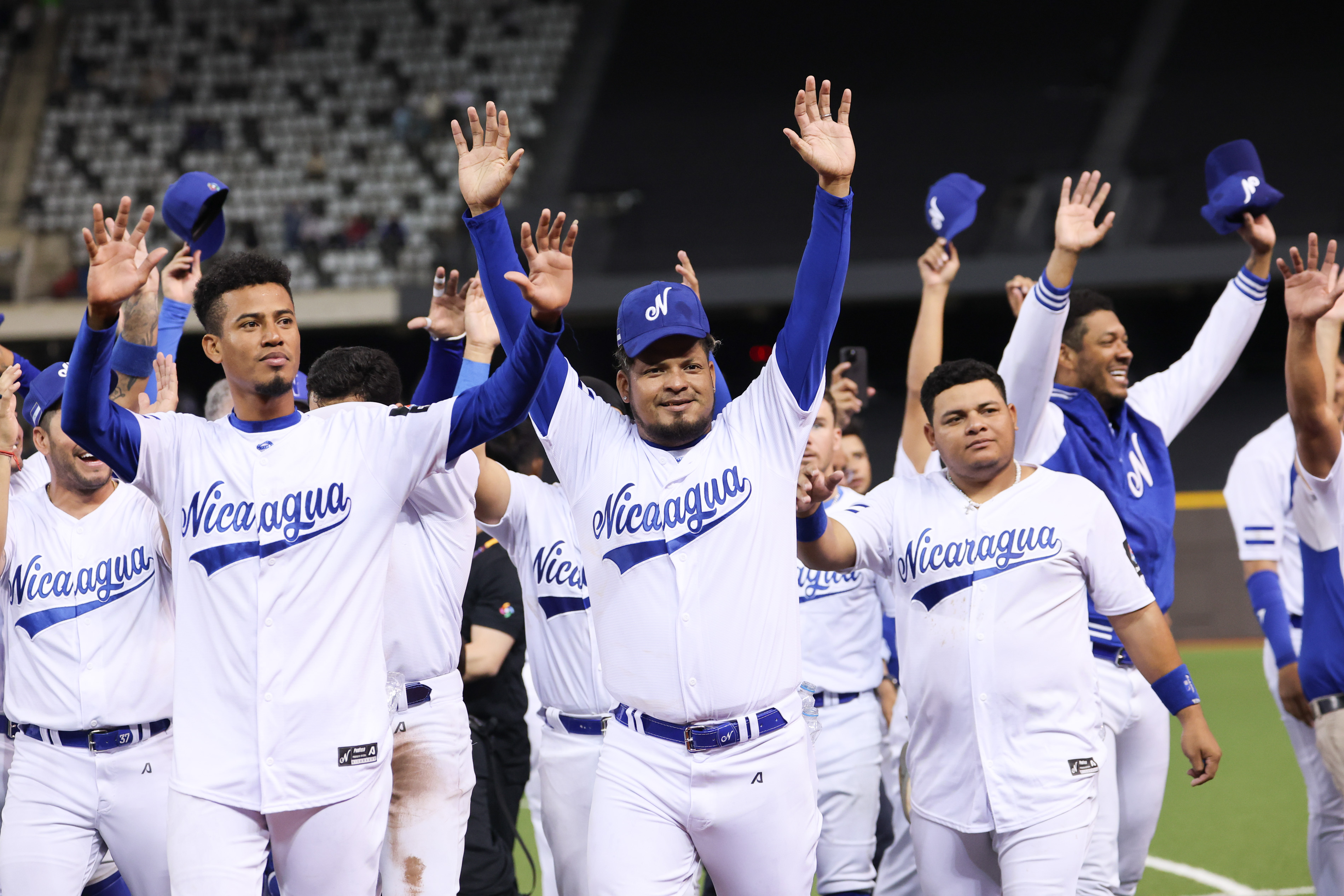 尼加拉瓜今對上西班牙，最終在延長賽時以2：1勝出。（中華棒協提供）