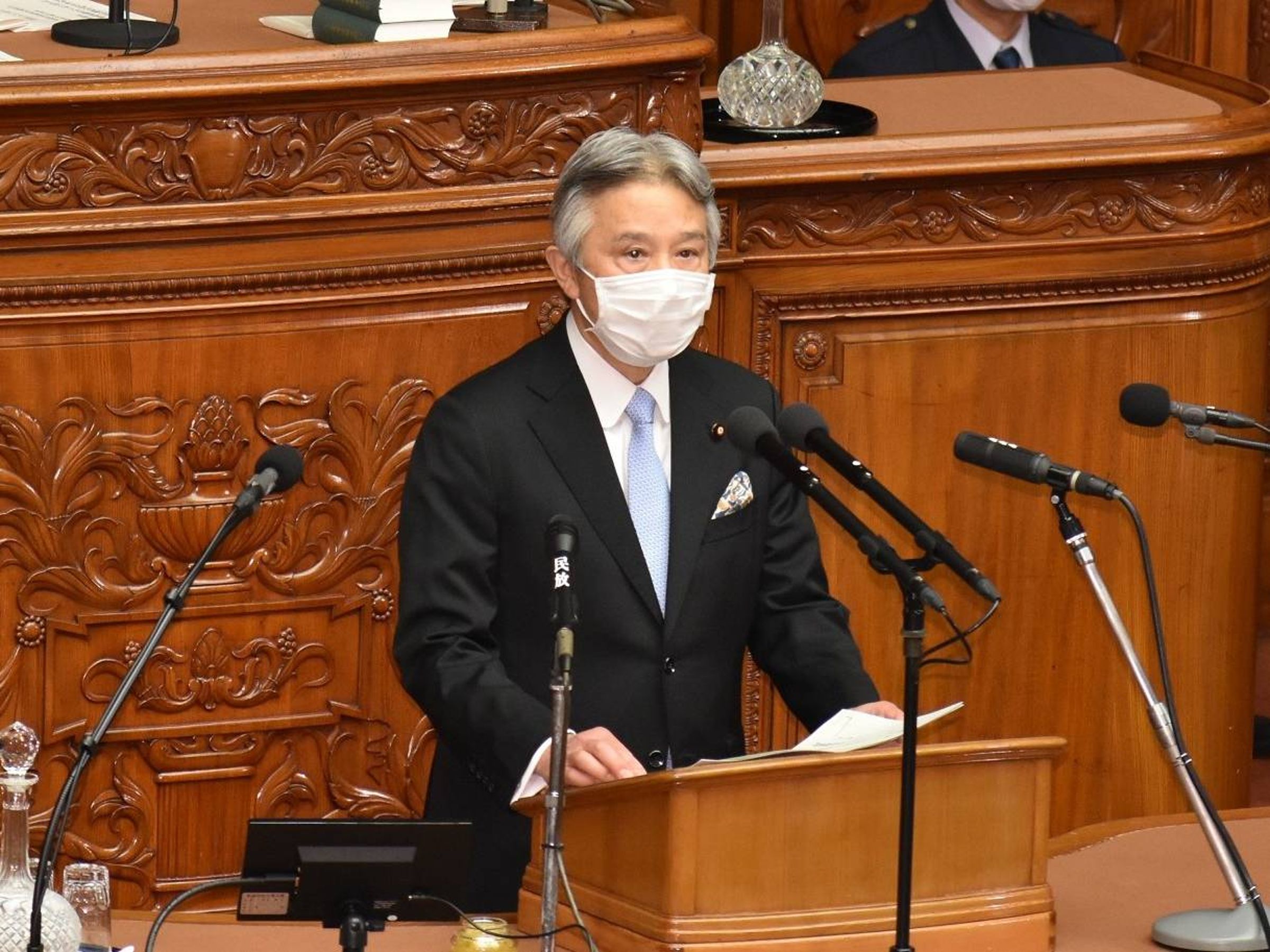 日本文部科學省大臣盛山正仁宣布，將於明日向東京法院申請解散統一教。（翻攝自盛山正仁臉書）