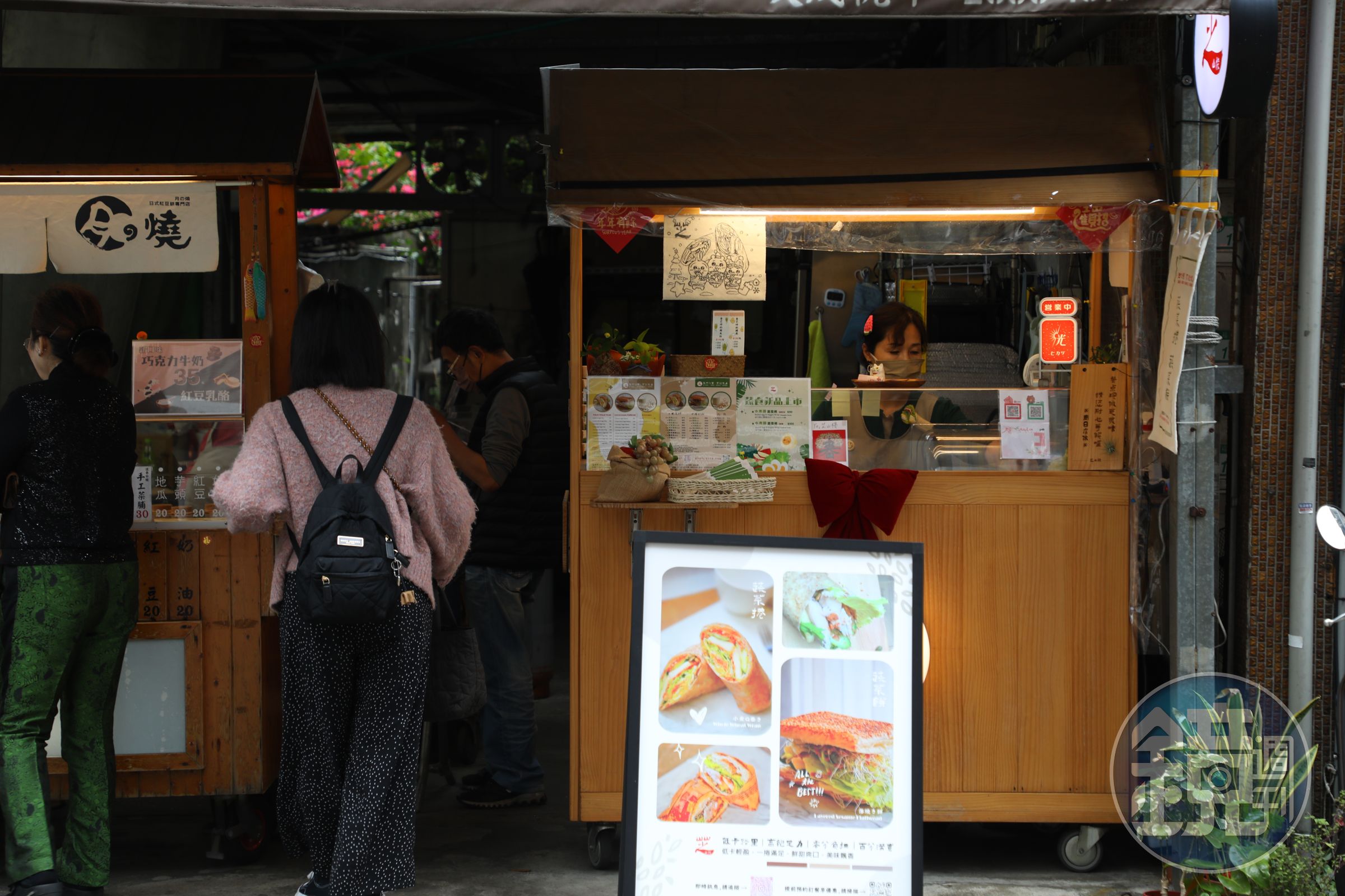 「芝山棧」主打蔬菜捲餅,深受附近女性上班族歡迎。