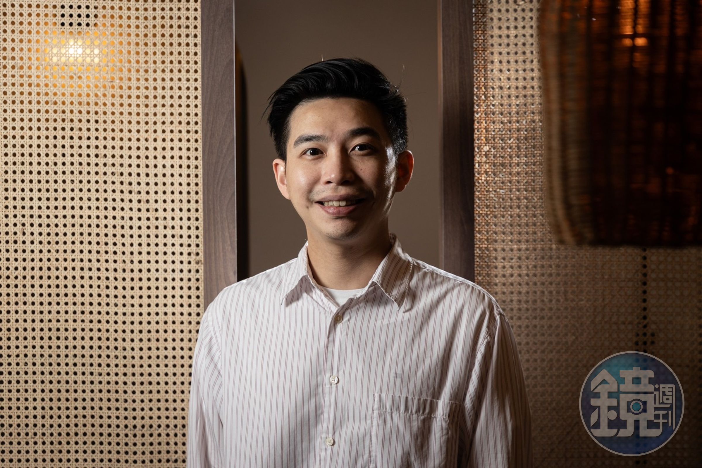 漾波酒食処的主理人張哲華(David),為了開清酒吧,還特地跑去考了唎酒師證照。