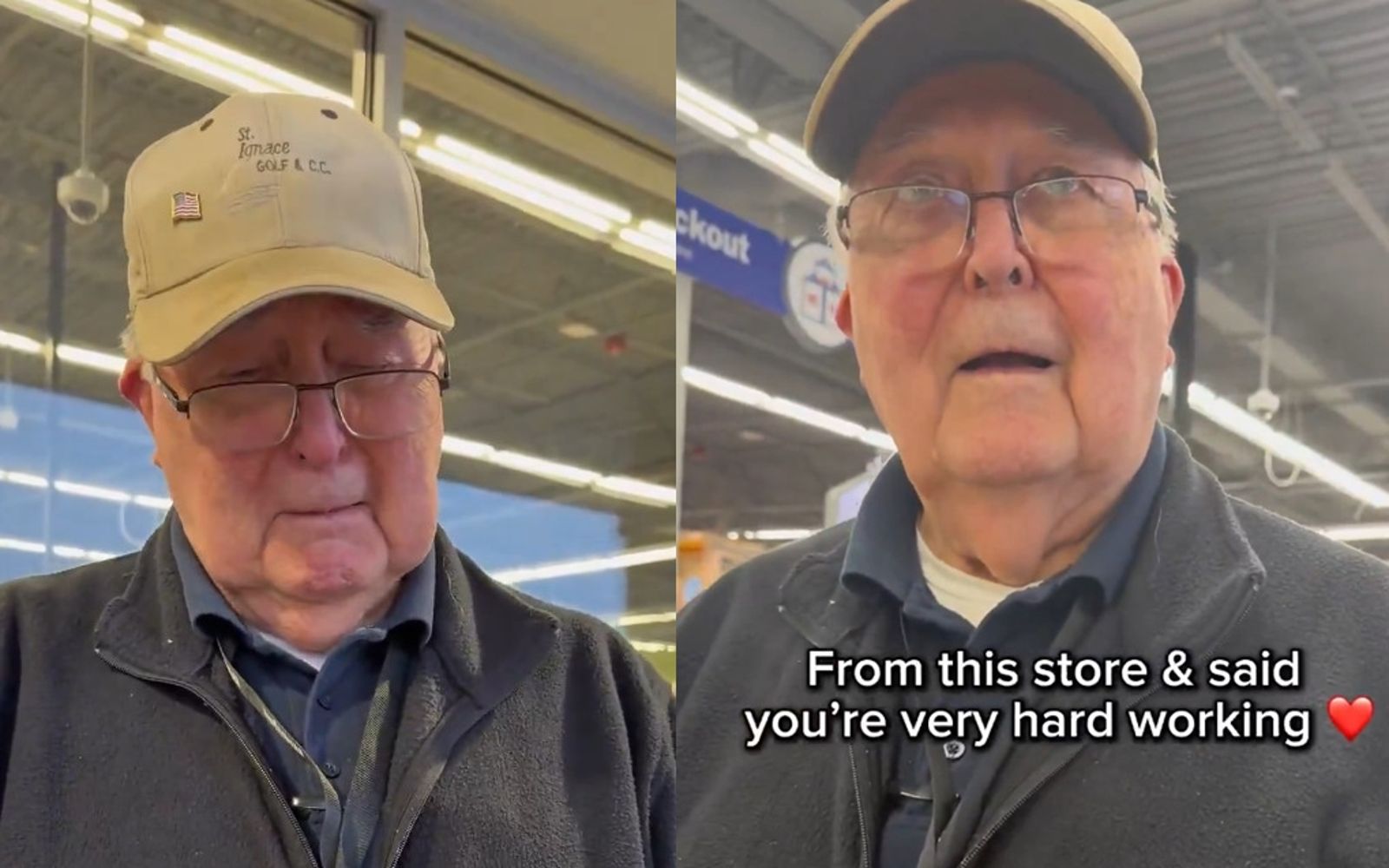 退伍老兵班巴斯因公司破產導致退休金泡湯，無奈打工賺錢養活自己。（圖／翻攝X@valuetainment）