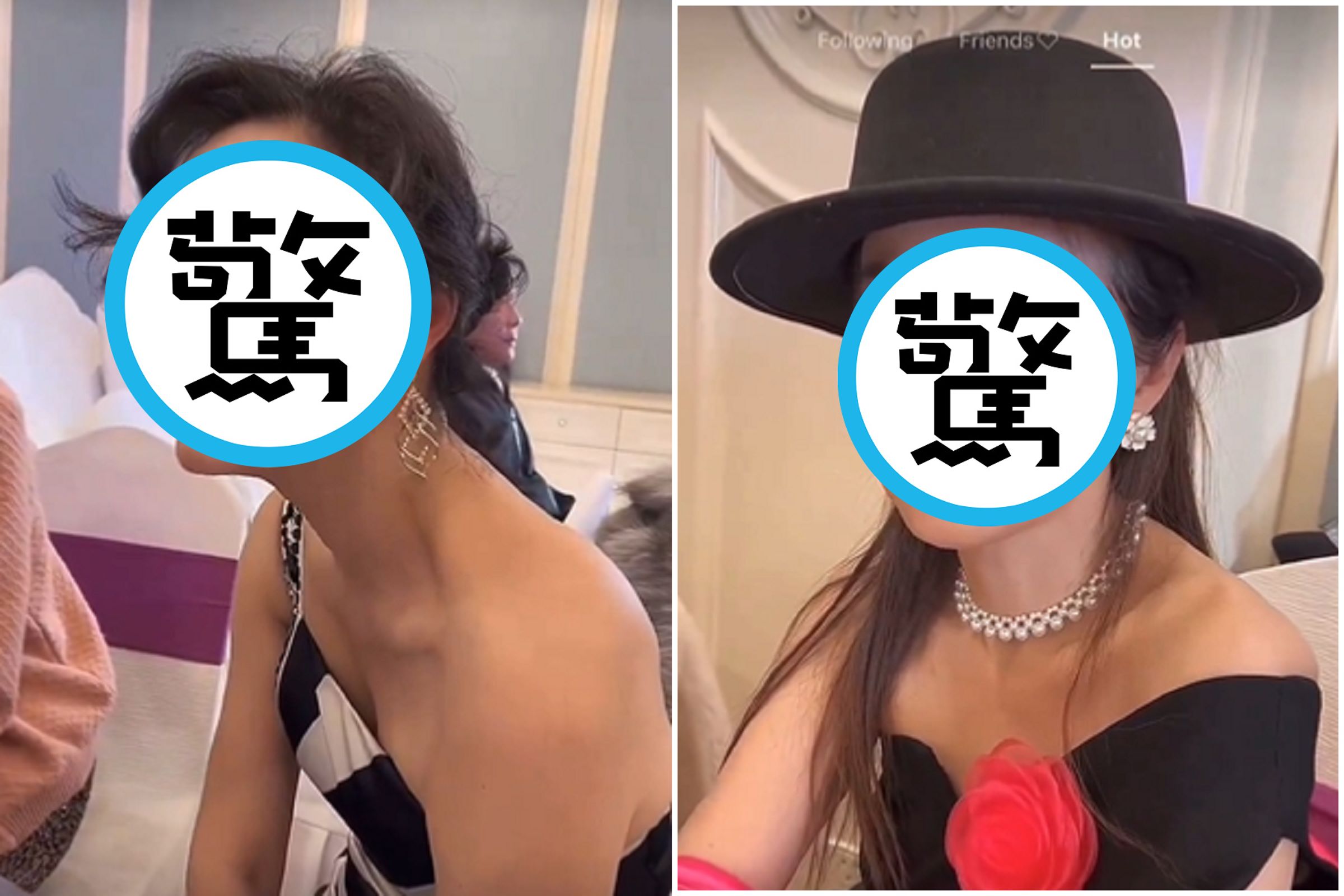 來看上海上流社會!正妹熟女排排坐「驚為天人」,網友高喊:辣眼睛。(翻自X平台)