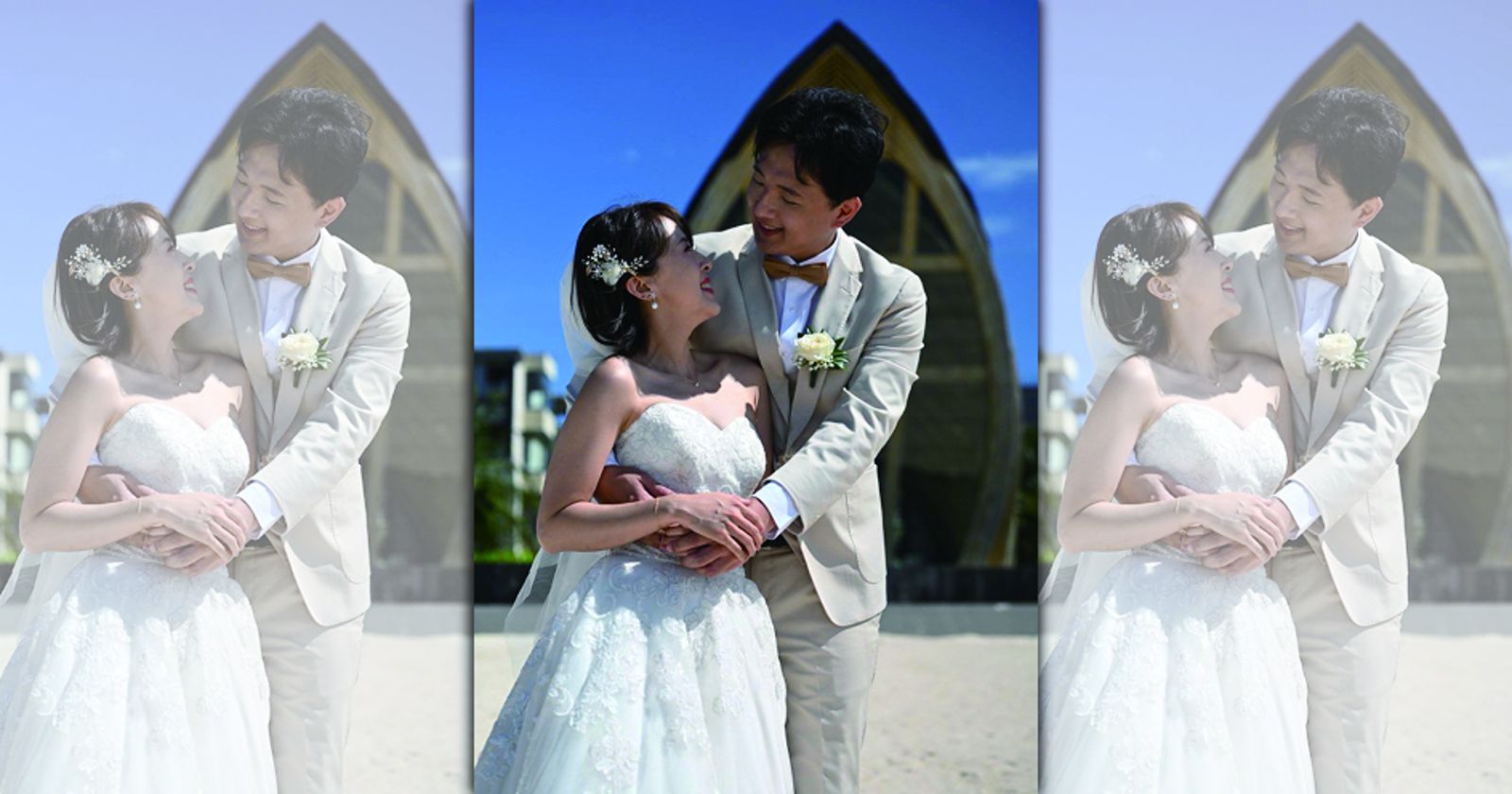 峇里島訂婚宴　主播朱培滋婚紗美照曝光