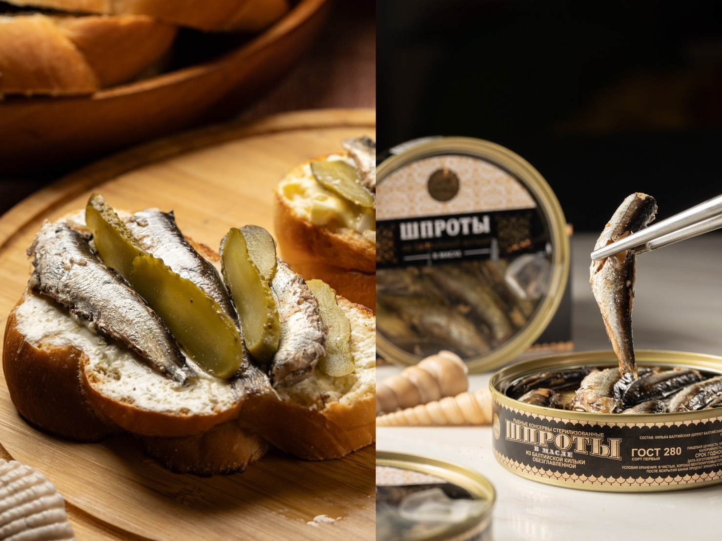 使用鯡魚罐頭製作的「鯡魚三明治」，是俄羅斯家庭餐桌上常見的家常菜。