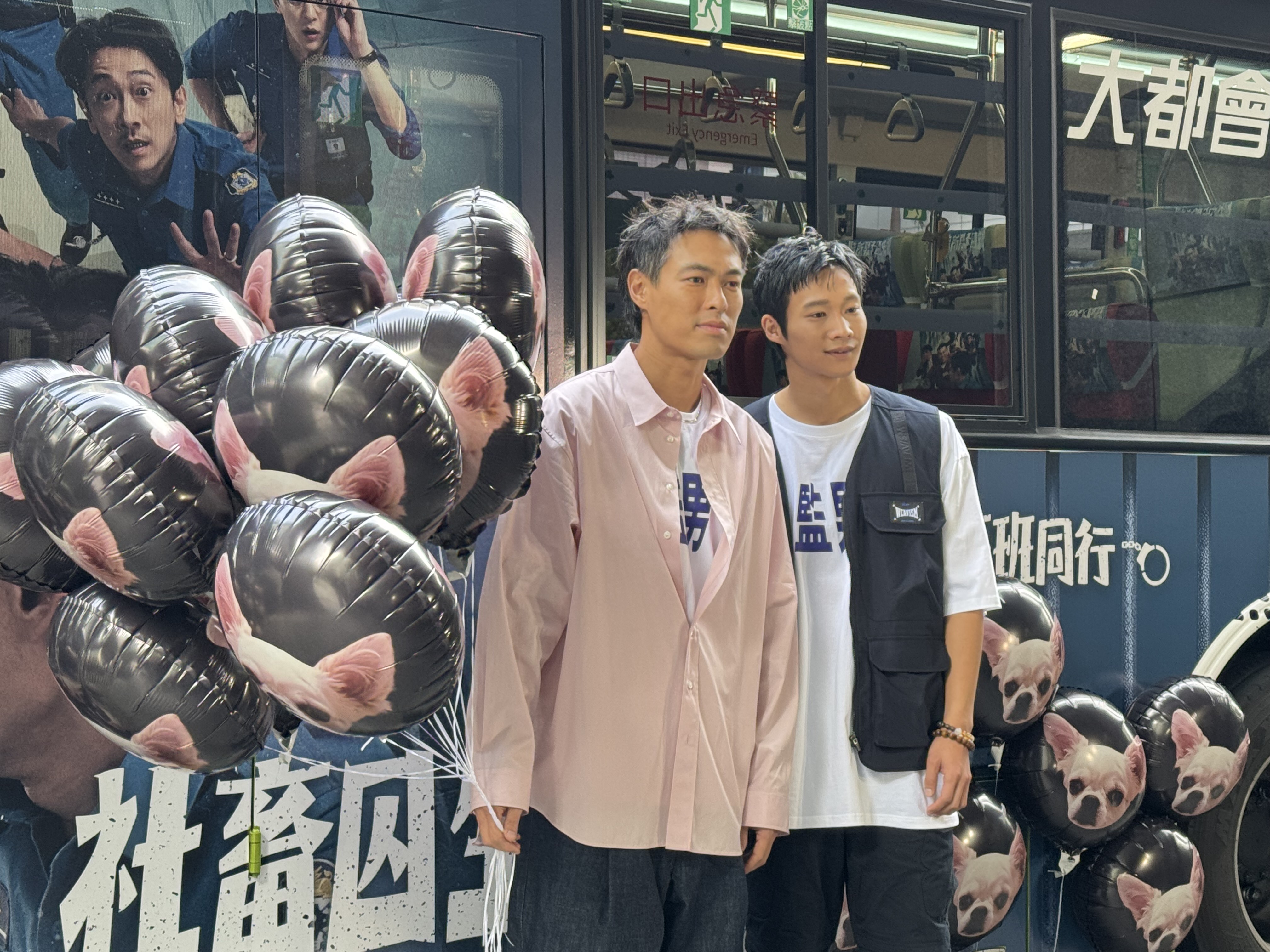 楊祐寧和黃冠智為《監所男子囚生記》造勢。