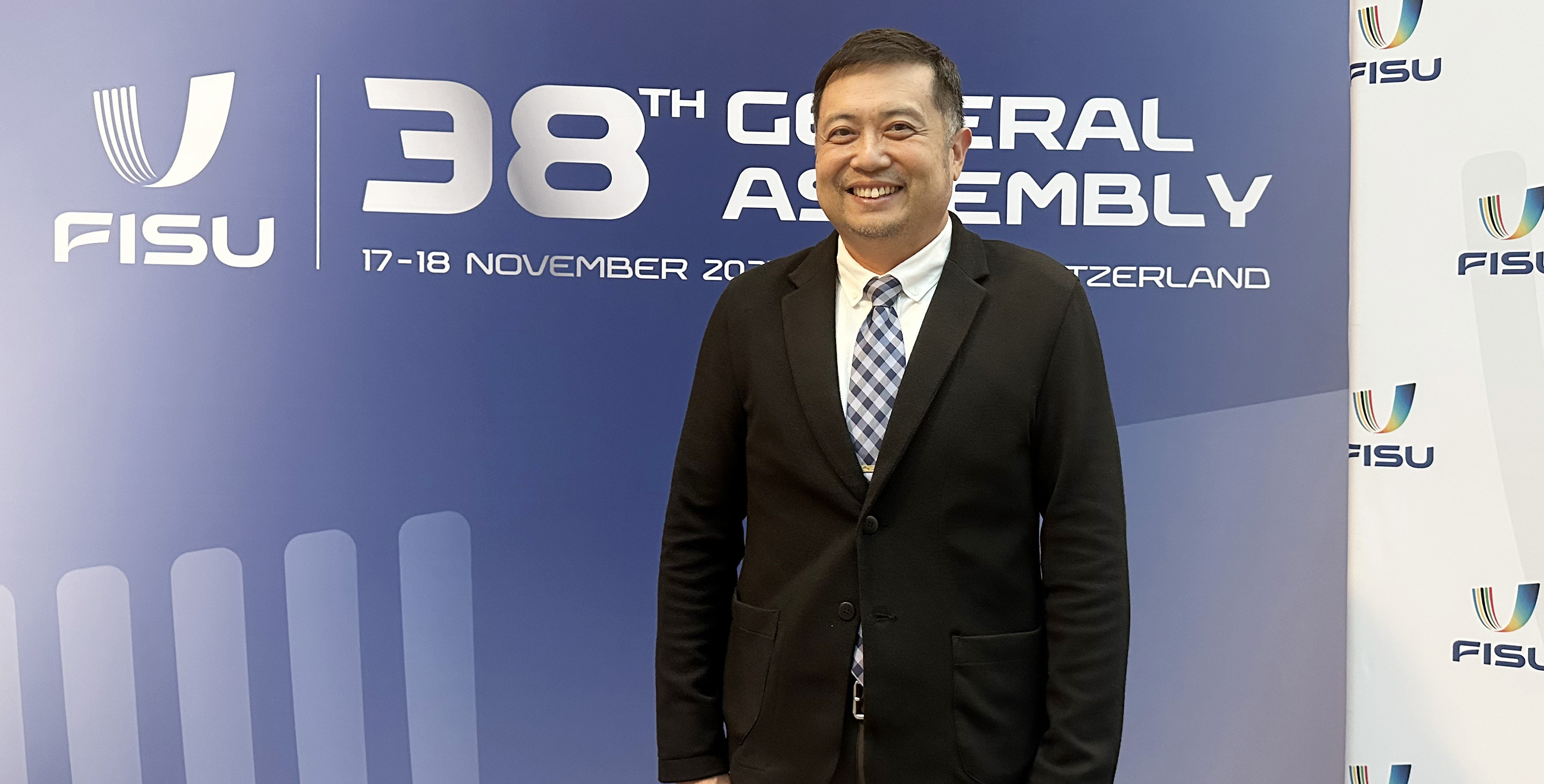 國際大學運動總會（FISU）執行委員曾慶裕，多年前遭本刊踢爆當年輔大申請升等教授的論文涉抄襲。輔大近日認定抄襲成立並報請教育部撤銷他的教授資格。（大專體總提供）