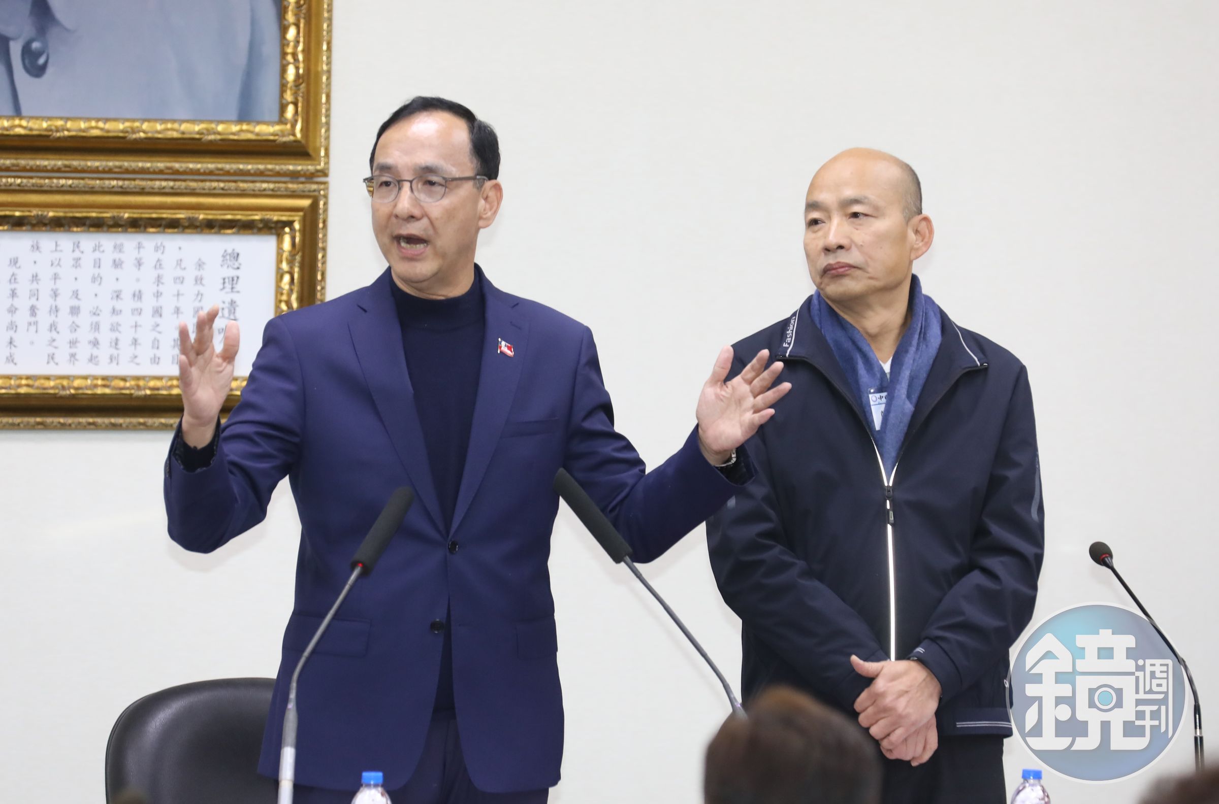 朱立倫說「給我一個院長韓國瑜」是大家的共同心聲。