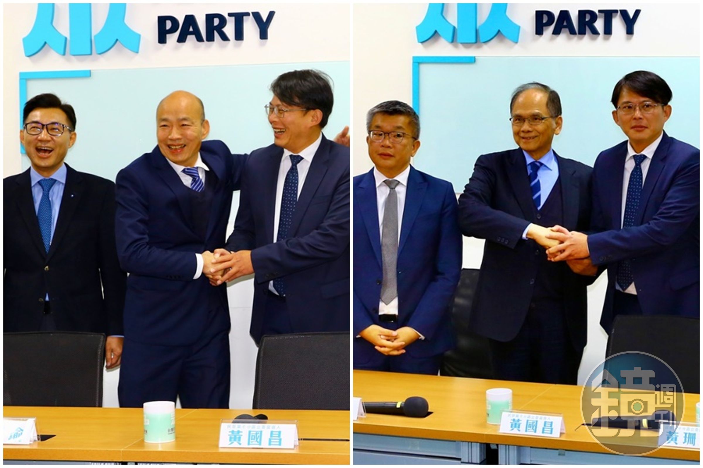 國民黨、民進黨今相繼拜會民眾黨團，媒體人黃暐瀚在臉書上點評「最大贏家是民眾黨」。