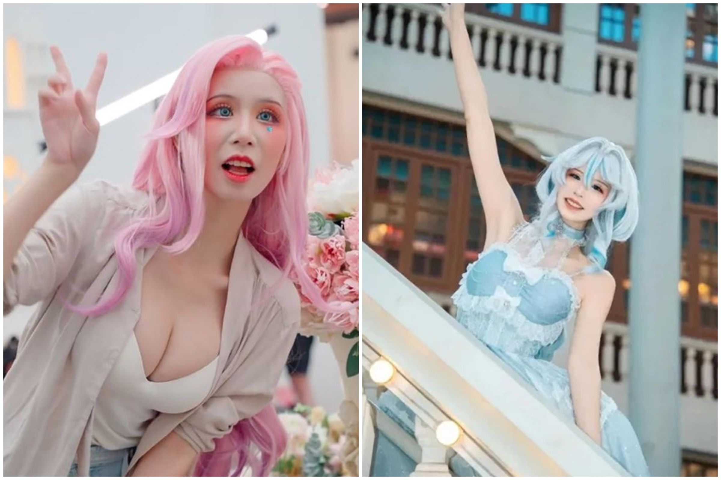 年僅25歲的中國性感女Coser「桐島愛」,驚傳遭身形魁梧、體重達150公斤的男友分屍。(翻攝自微博)