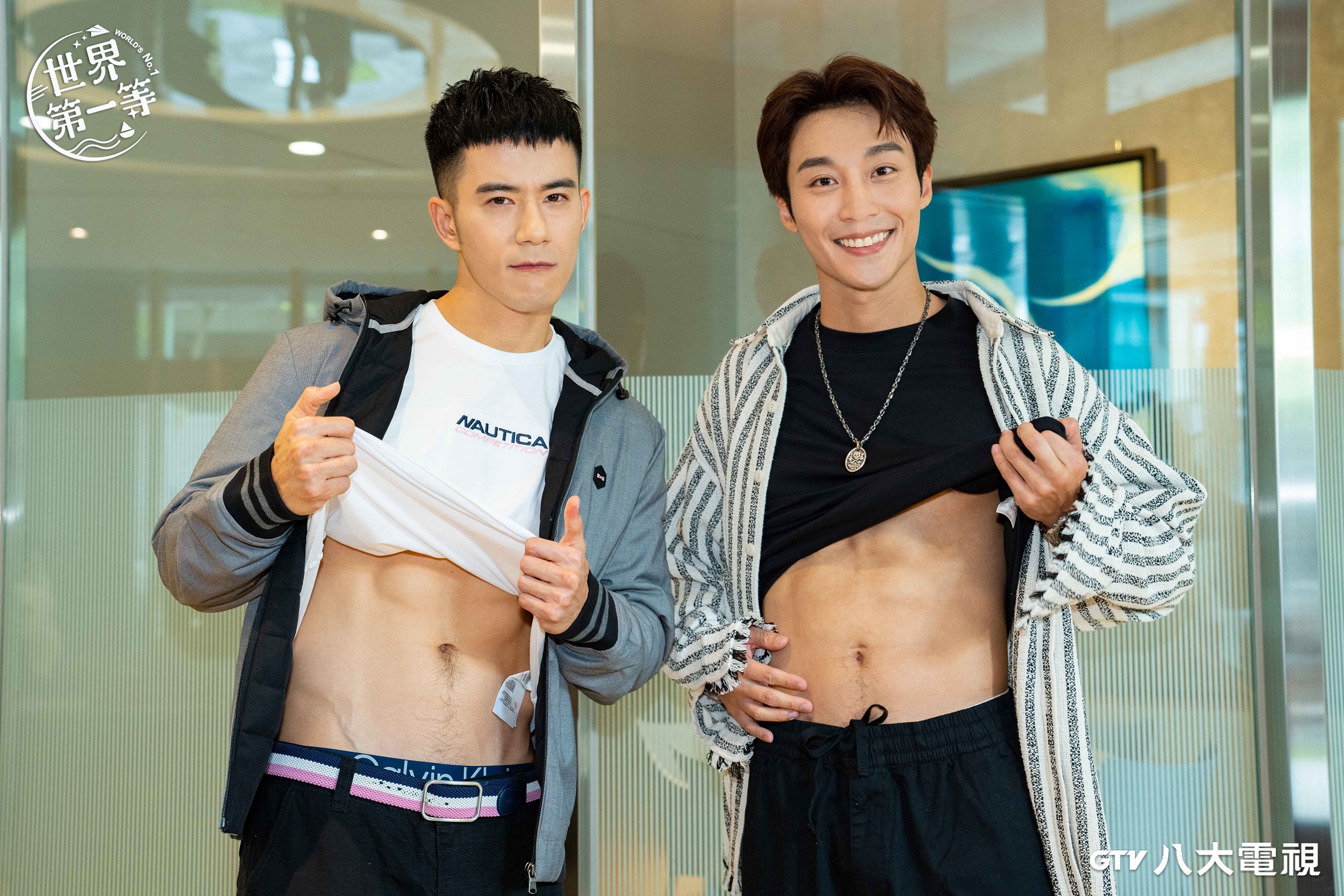 JR紀言愷與卞慶華接棒主持《世界第一等》。（八大提供）