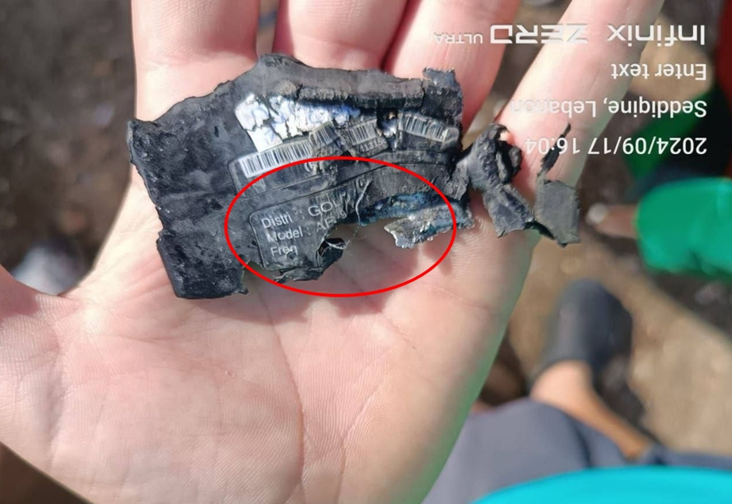 黎巴嫩真主黨成員爆炸的呼叫器來自台灣廠商金阿波羅。（翻攝自X）