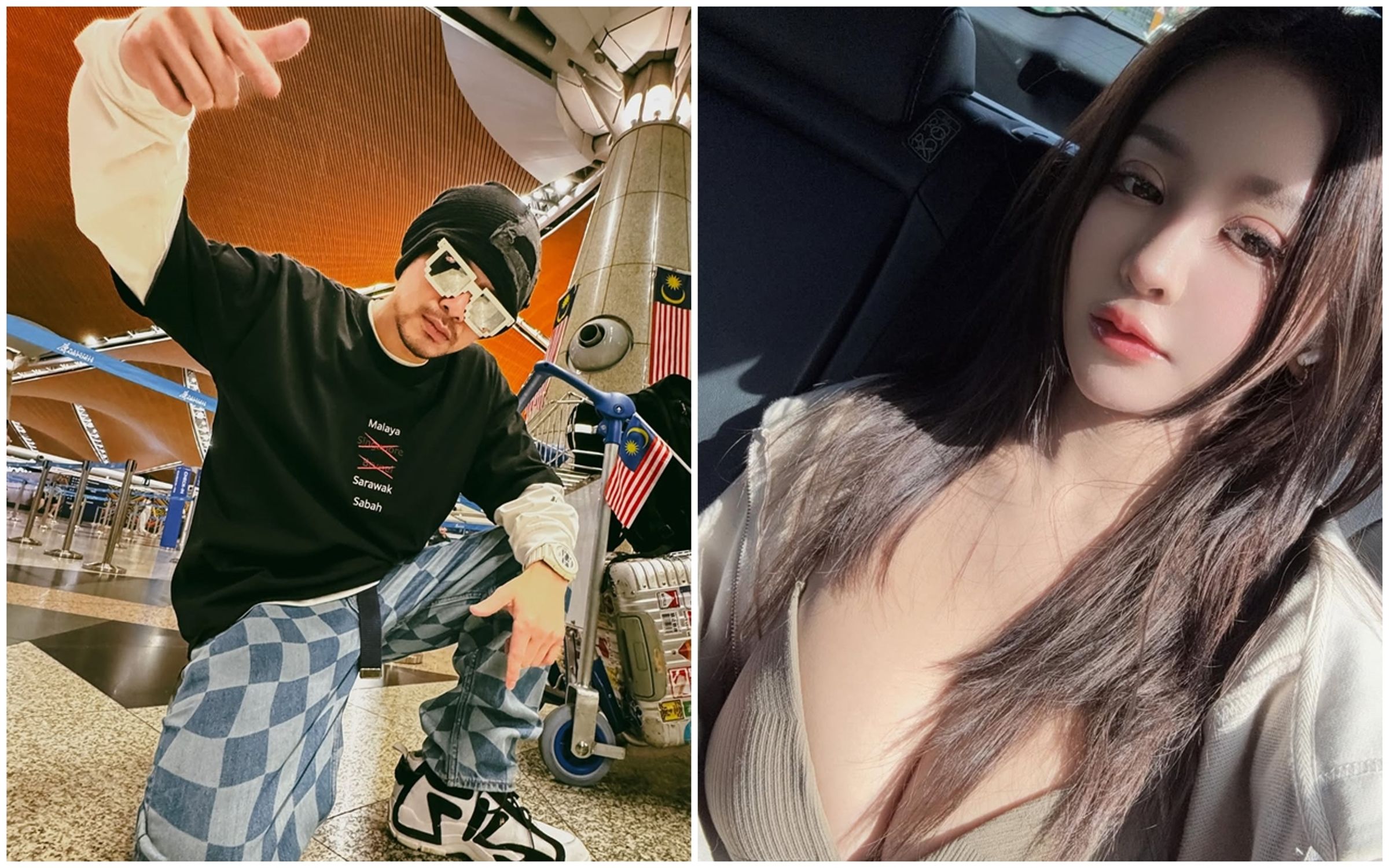 網紅謝侑芯在大馬猝逝後,如今又爆出內幕,傳出黃明志當時也在場。(翻攝自黃明志/謝侑芯IG)