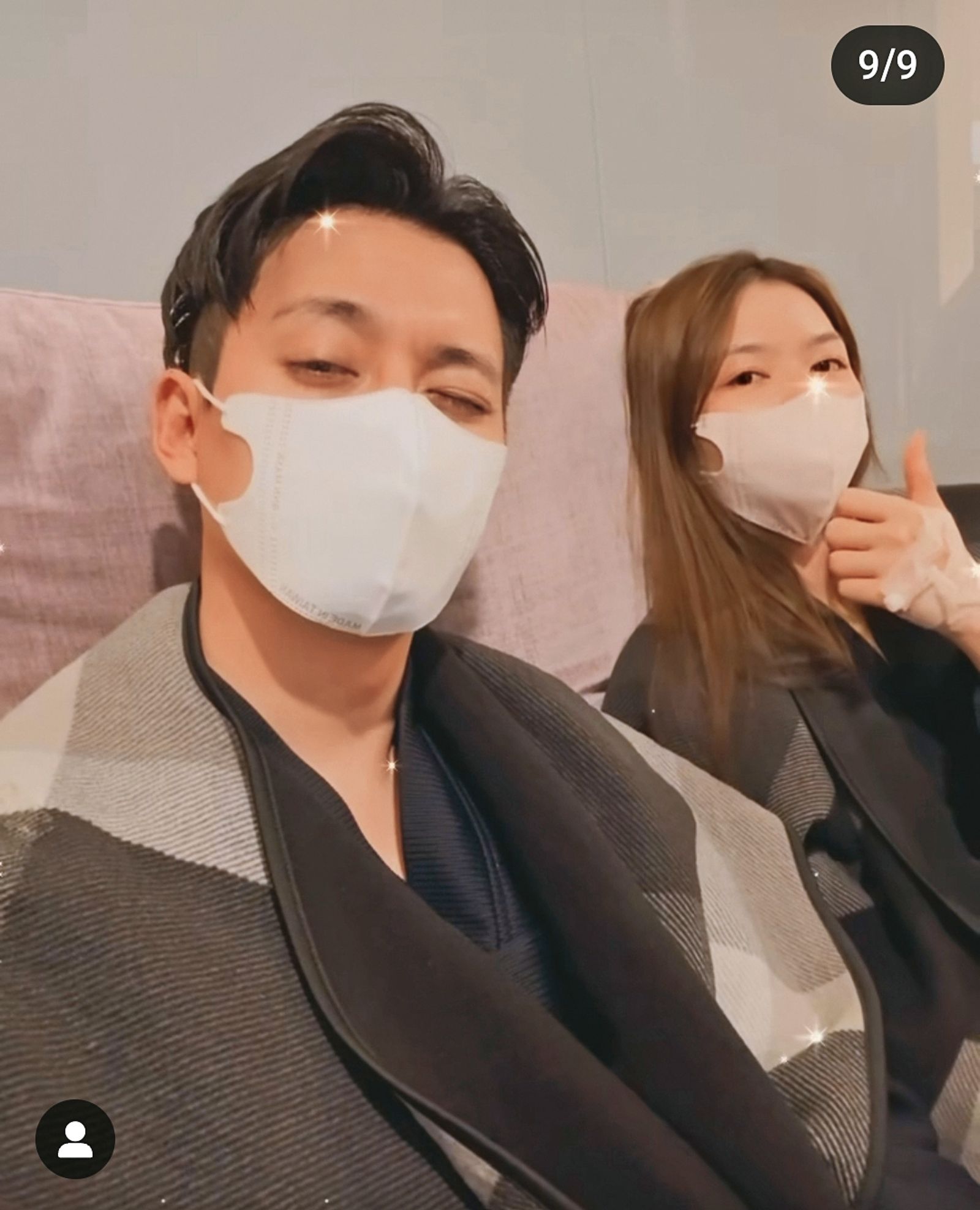 李唯楓(左)與Min(右)交往後,偶爾會在IG上曬恩愛。 (翻攝自mmtsai IG)