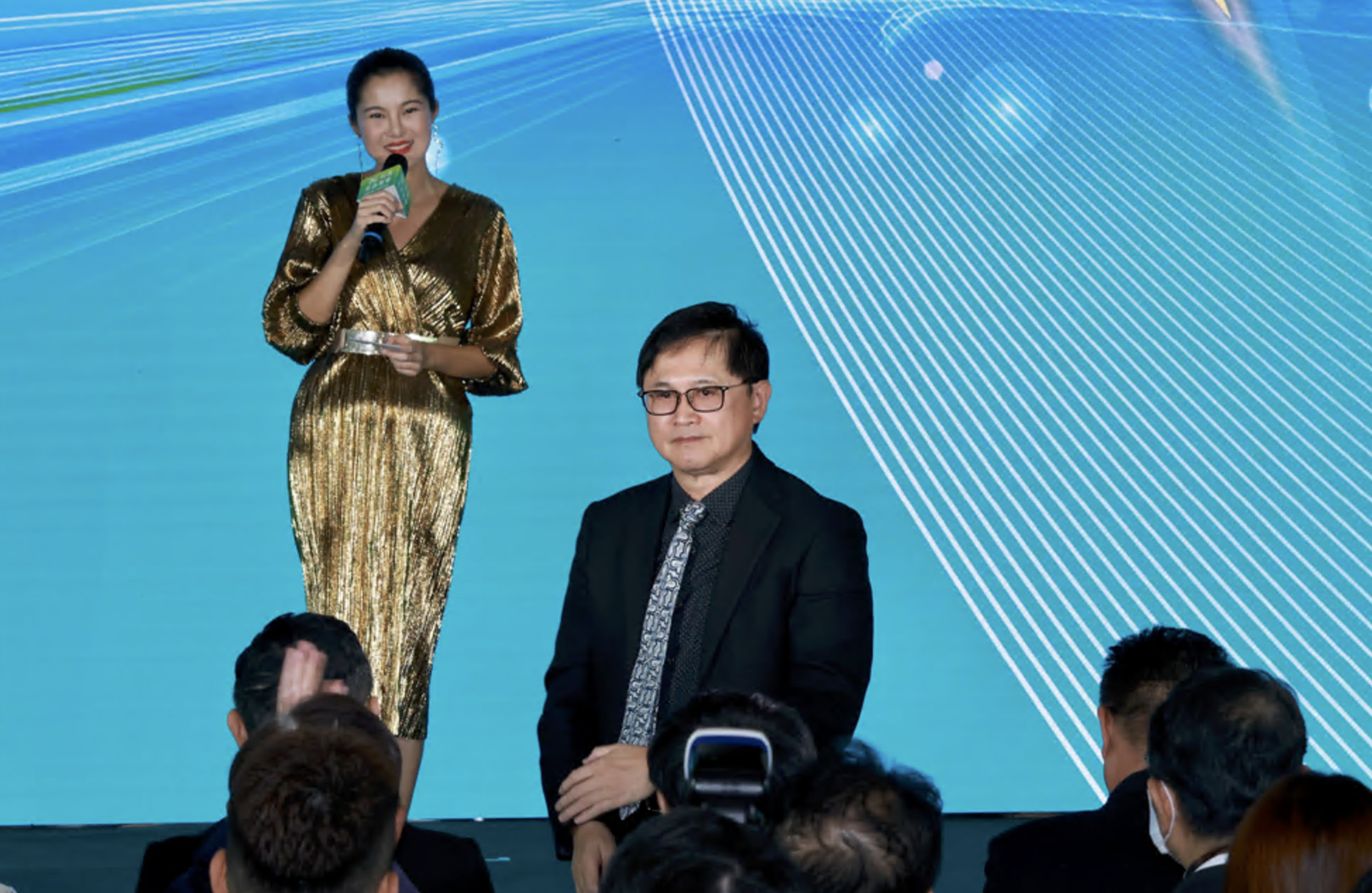 和碩集團董事長童子賢強調「科技業，要競賽，更要尊重智財權。」 