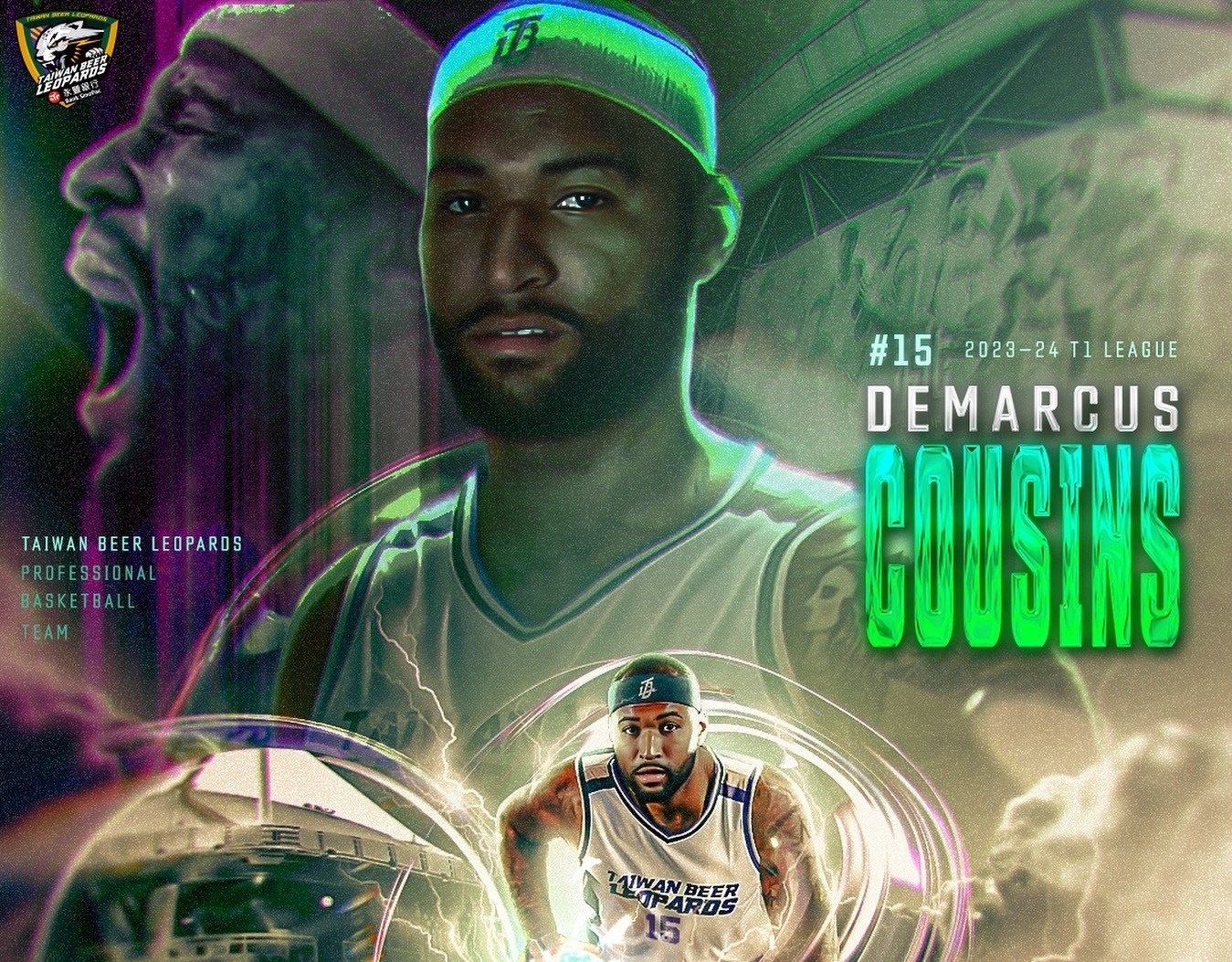 台啤永豐雲豹正式宣布「表弟」卡森斯加盟。（翻攝自台啤永豐雲豹臉書）