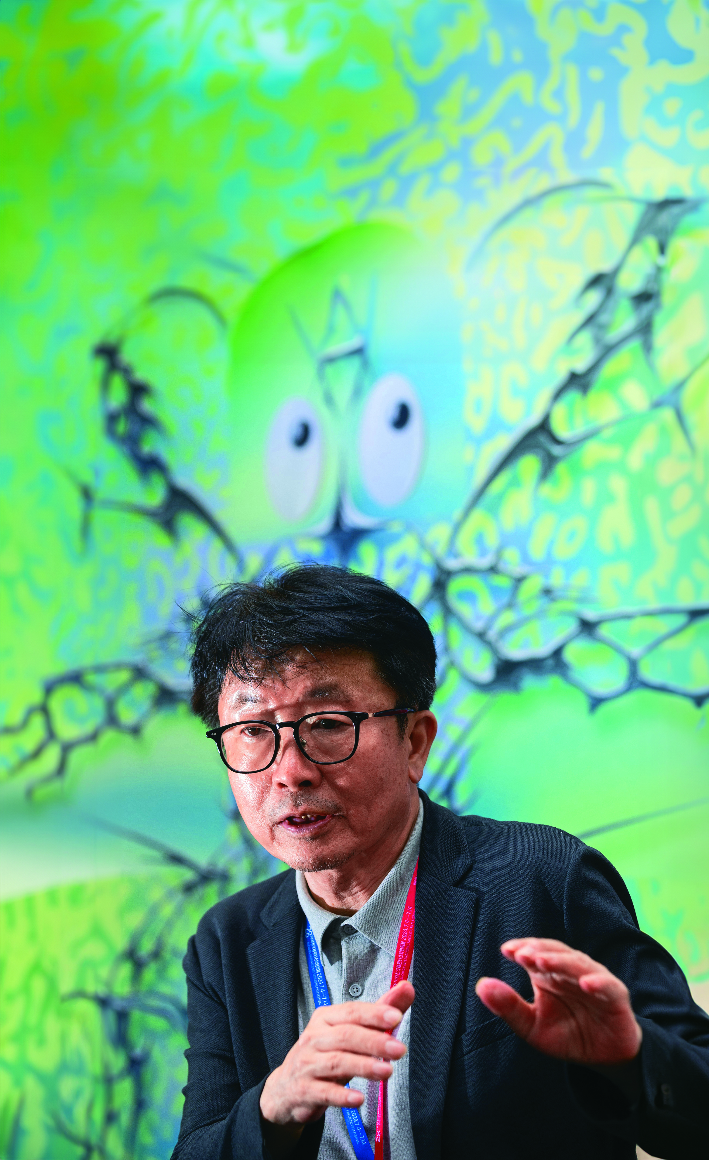 申哲是韓國資深製片,他認為AI技術未來將成為電影製作的重要助力。(BIFAN提供)