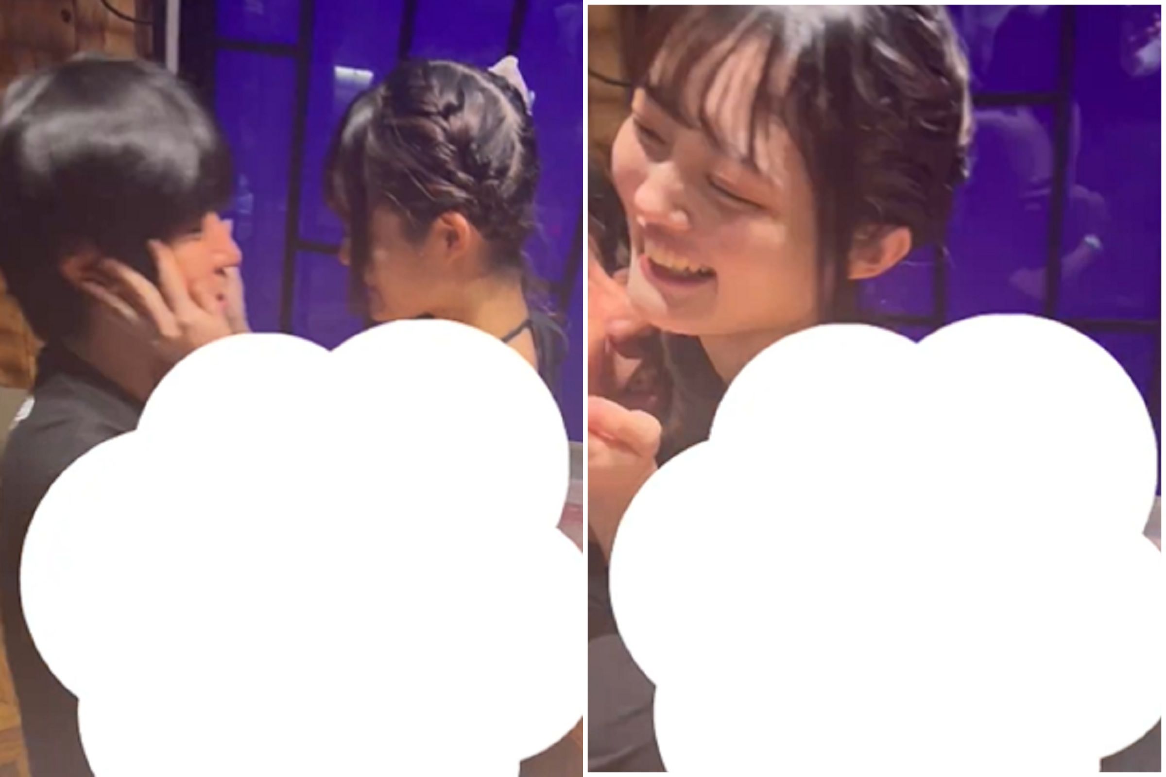 日本地下女偶像，寵粉無下限！限制級「觀音坐蓮」當場玩。（翻自X平台）