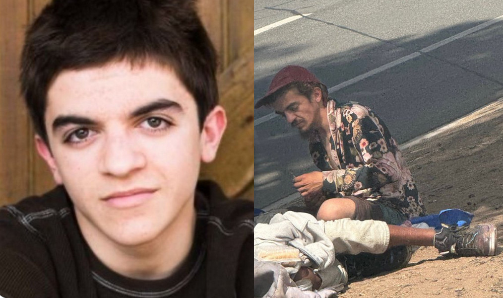 童星查斯近期被網友拍到流落洛杉磯街頭，成為遊民。（翻攝X@updatecharts）