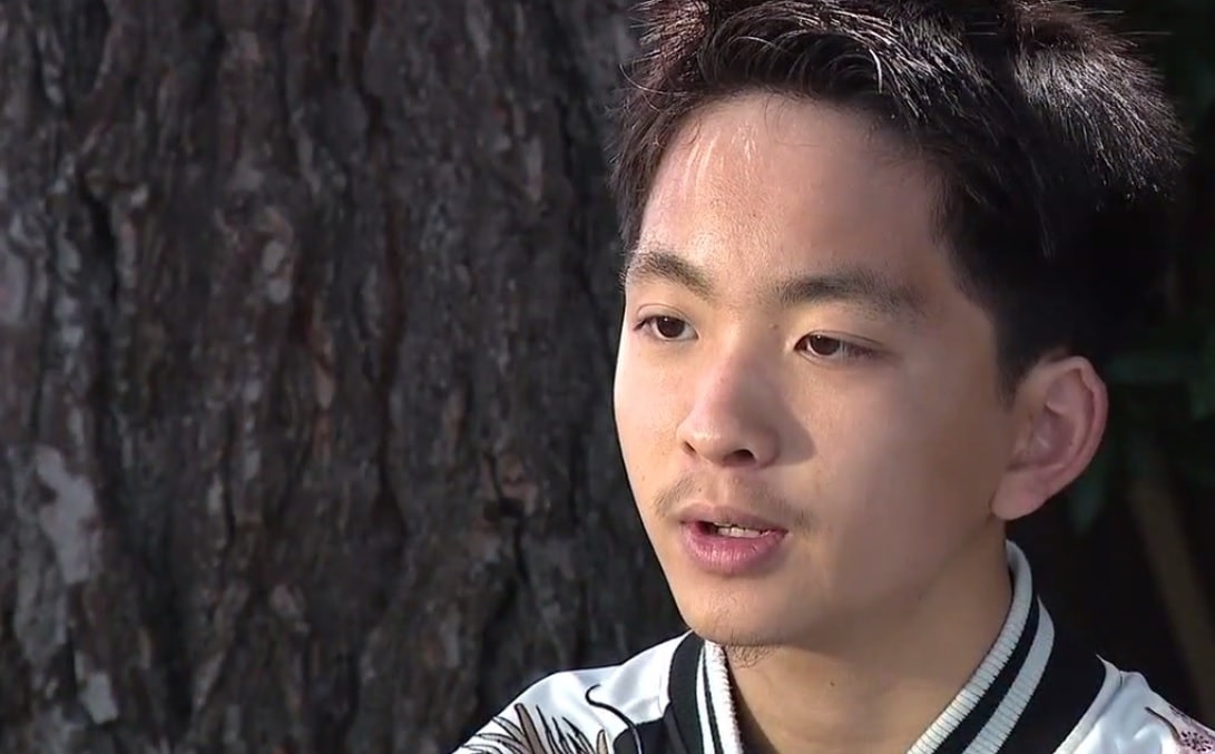 來自加州聖荷西的越裔美國少年阮桑尼，收到了來自全美超過100所大學的錄取通知。（翻攝自ktvu畫面）