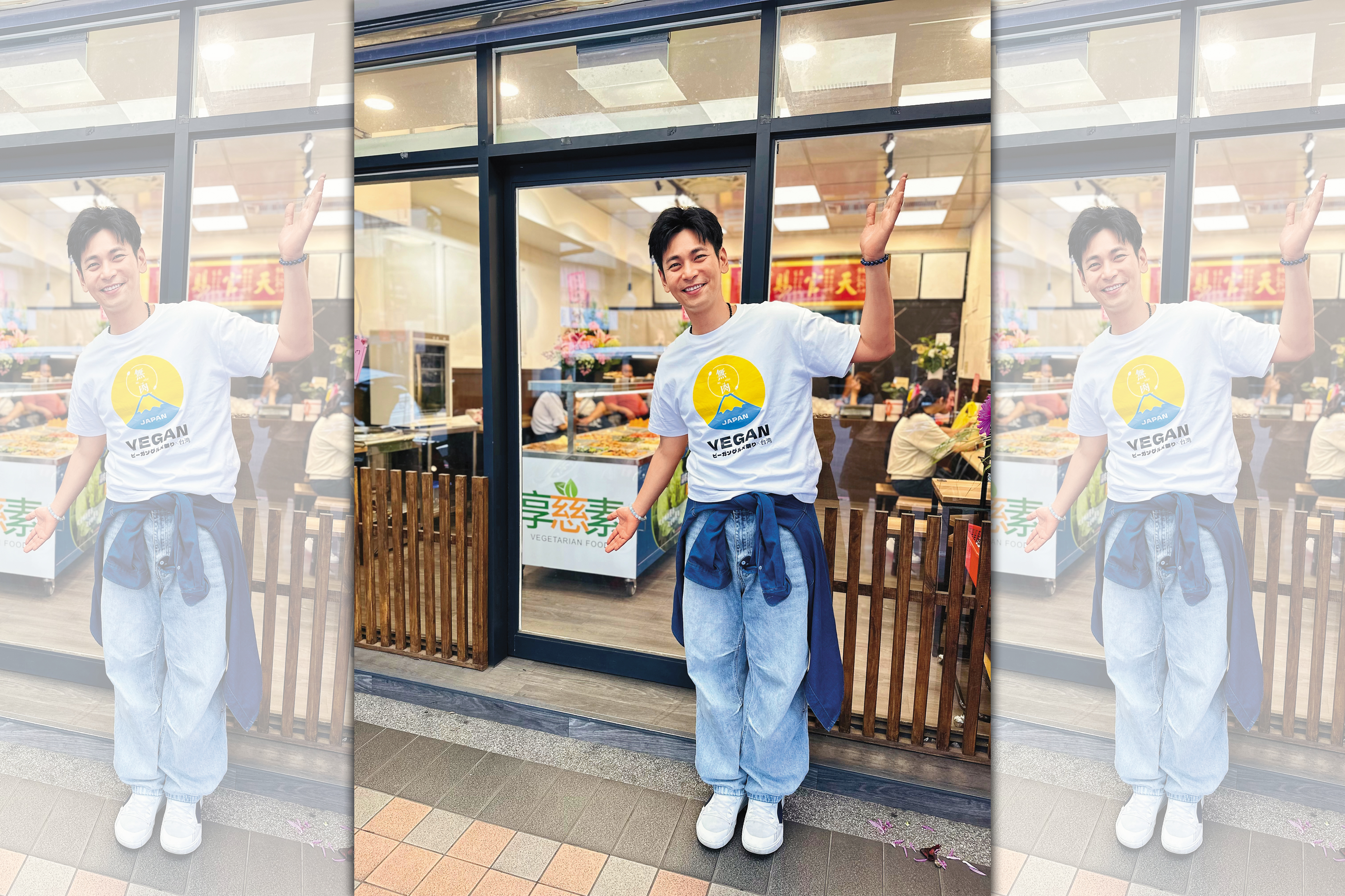 楊子儀砸近200萬元在新北市永和開素食自助餐廳，取名「享慈素」。（翻攝自楊子儀臉書）