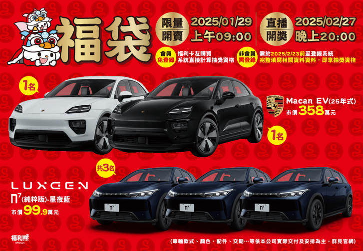 全聯的「福利熊蛇年生肖福袋」，自2025年1月1日起開賣。（全聯提供）