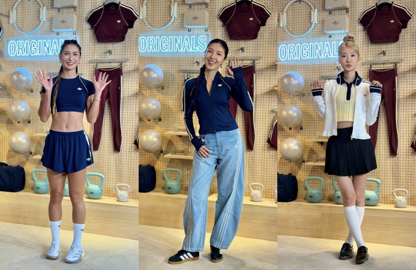 adidas Originals「三葉草女孩」開課 楊謹華大讚衣服好顯瘦