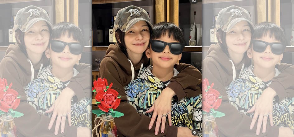 徐若瑄收到10歲兒子Dalton所送的戒指，驚喜萬分。（圖／翻攝自徐若瑄IG)