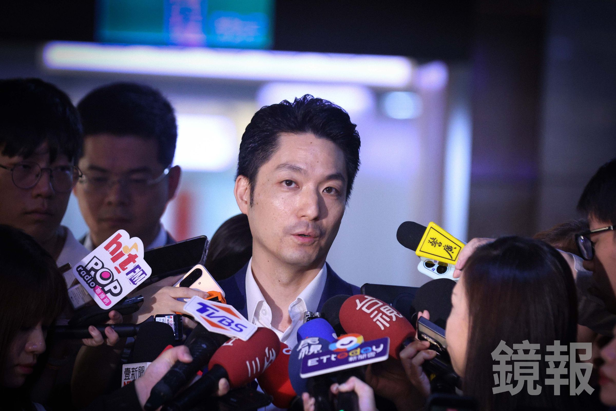 蔣萬安證實收到沒有監委的監察院公文。（鏡報劉耀勻）
