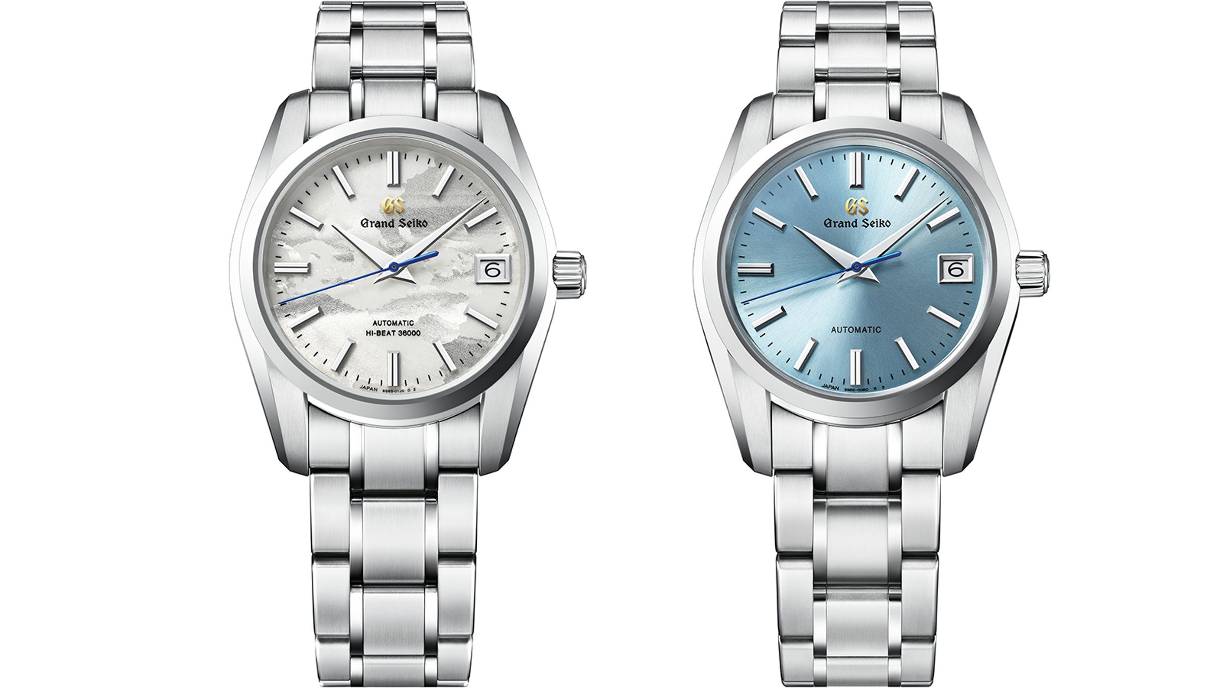 Grand Seiko為了今年9S機芯的25週年，在年初就先推出兩款特別版紀念腕錶SBGH311（左）和SBGR325（右）。兩款腕錶的設計承襲1998年第一枚搭載9S機芯的SBGR001殼型，並沿用37毫米的尺寸，以致敬的姿態做出變化型。